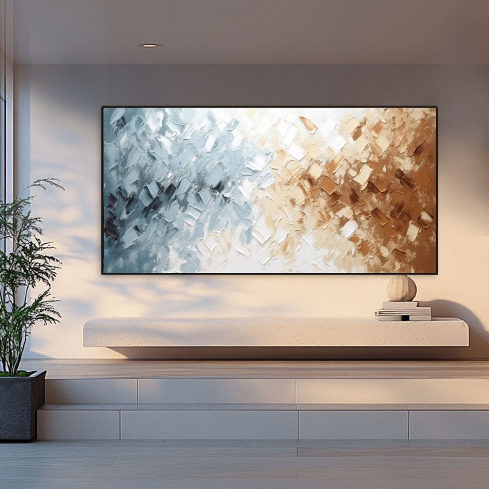 Abstract Painting "Dualité Chromatique" - nukeart