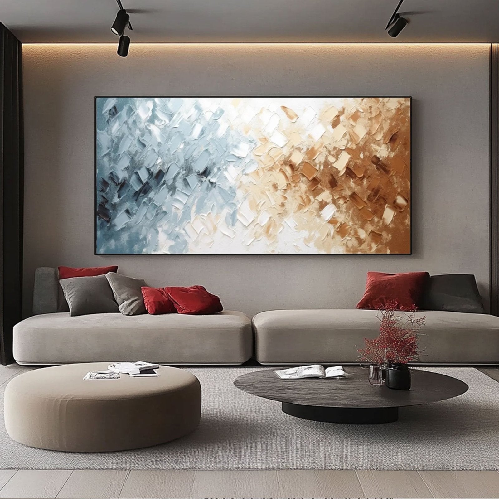 Abstract Painting "Dualité Chromatique" - nukeart