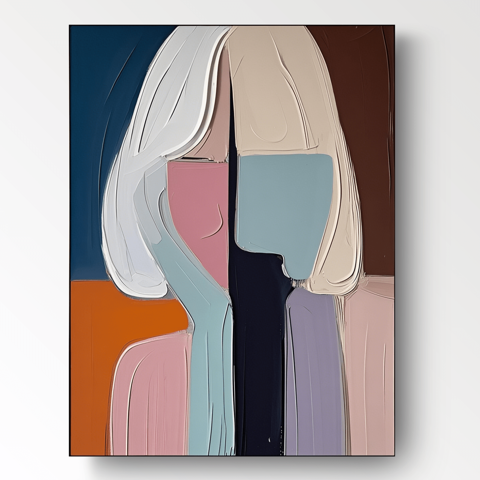 Abstract Painting "Dualité Silencieuse” - nukeart