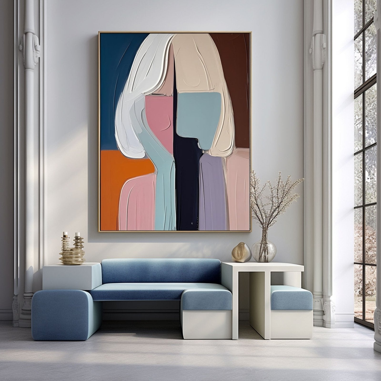Abstract Painting "Dualité Silencieuse” - nukeart