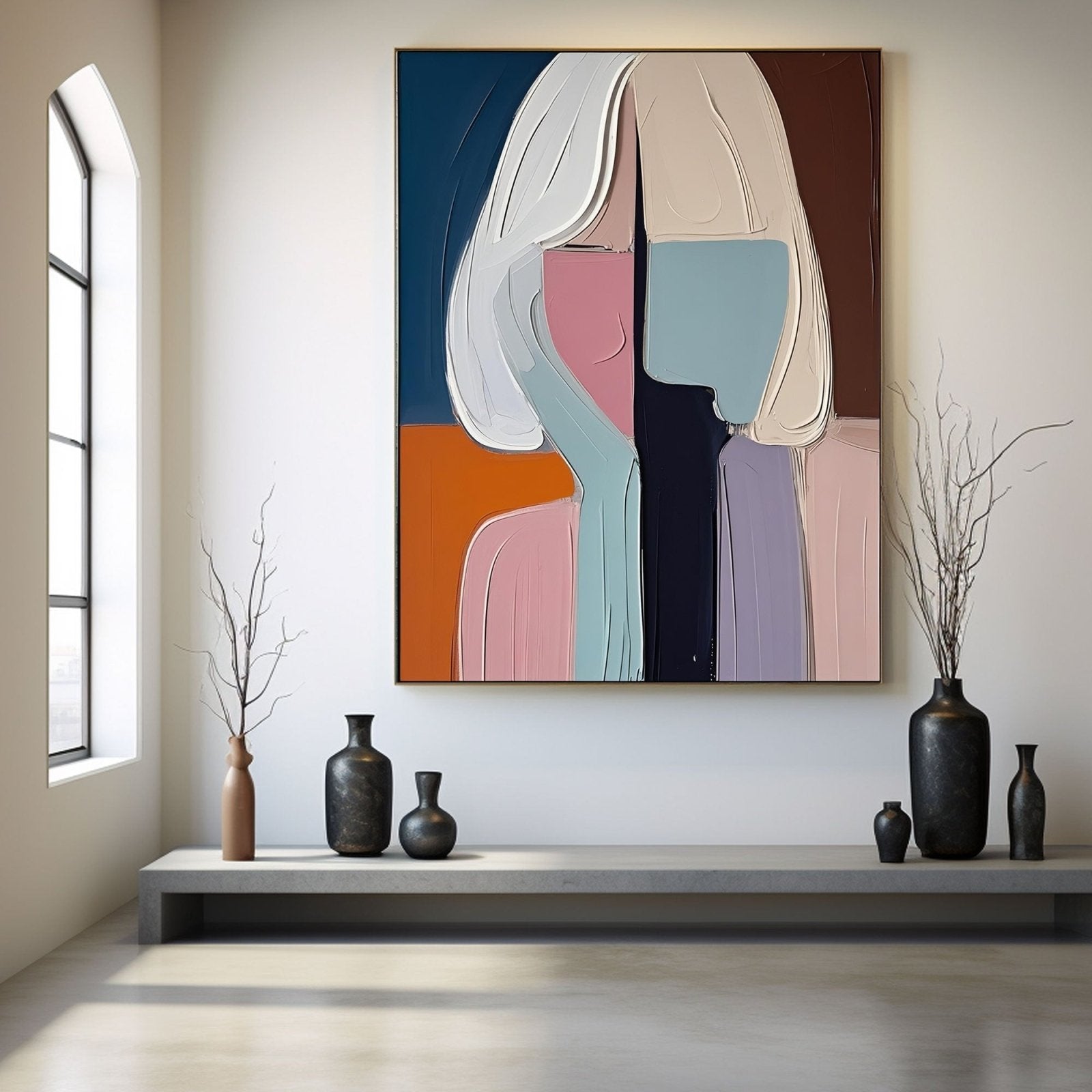 Abstract Painting "Dualité Silencieuse” - nukeart