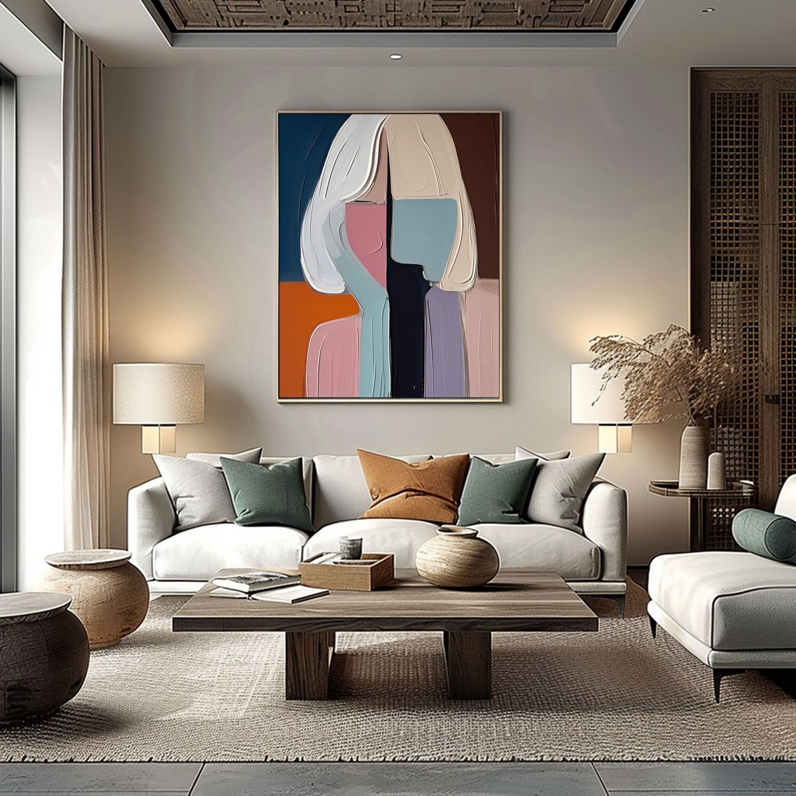Abstract Painting "Dualité Silencieuse” - nukeart