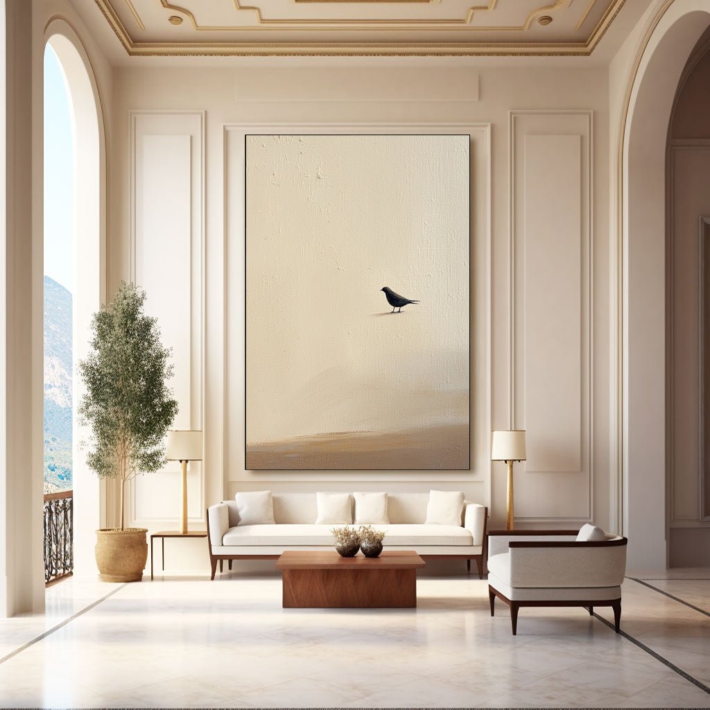 Abstract Painting "Einsamkeit Vogel” - nukeart