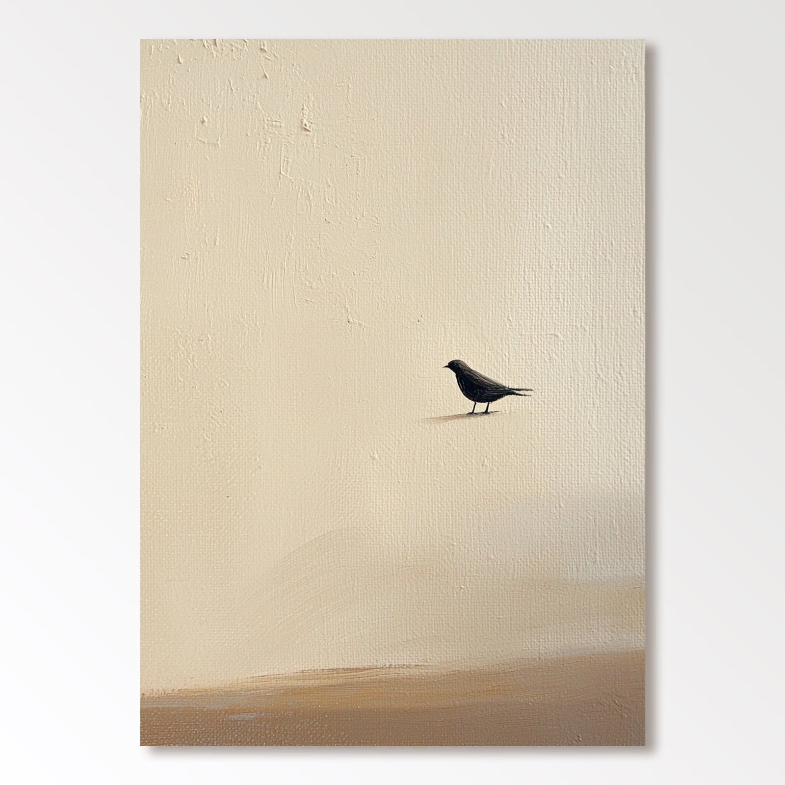 Abstract Painting "Einsamkeit Vogel” - nukeart
