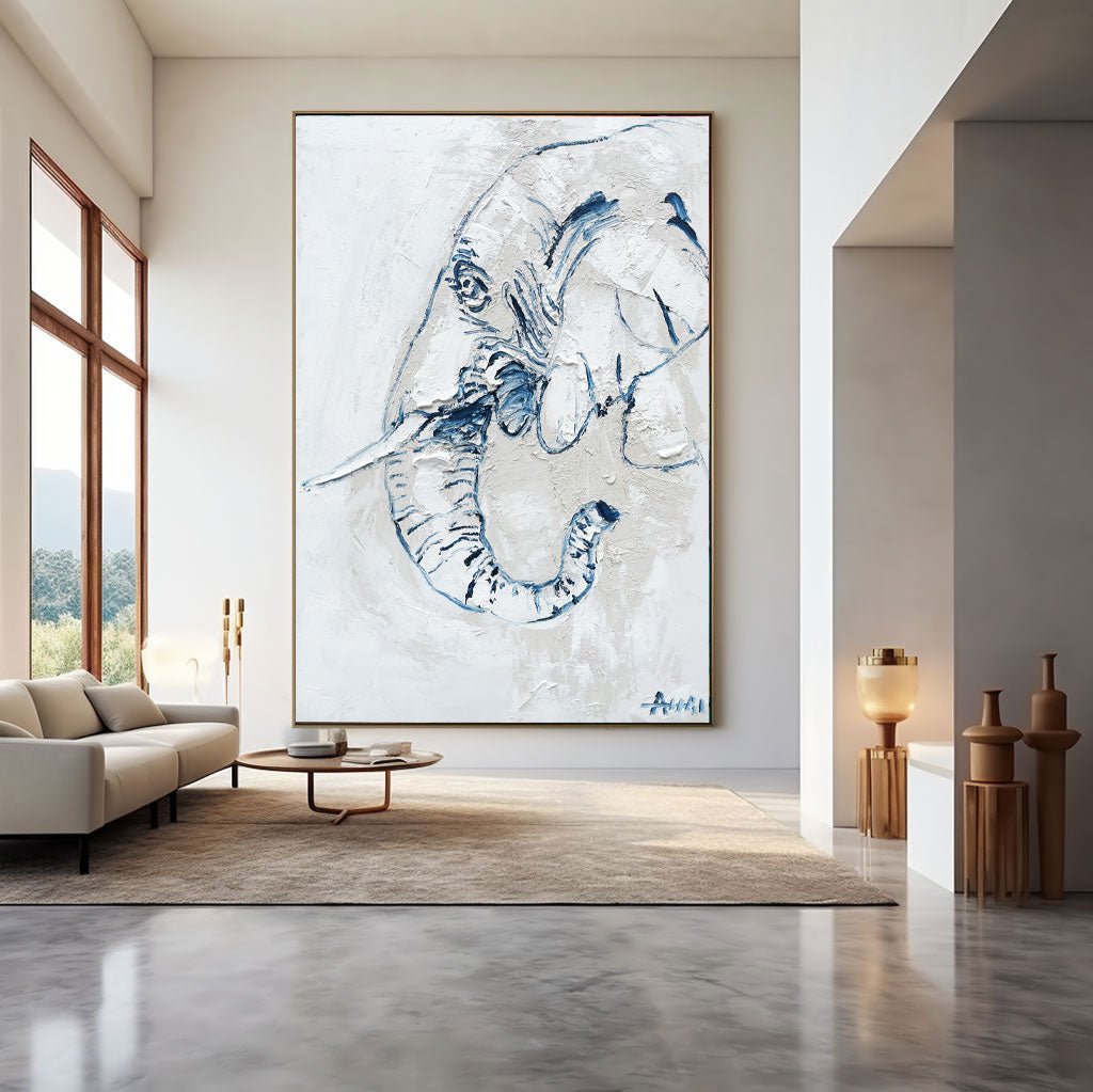 Abstract Painting "Elefantens Ande” - nukeart