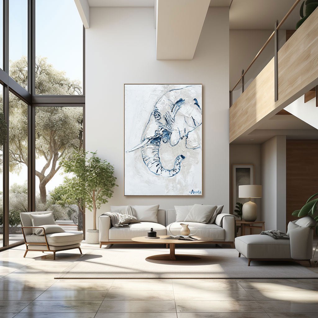 Abstract Painting "Elefantens Ande” - nukeart