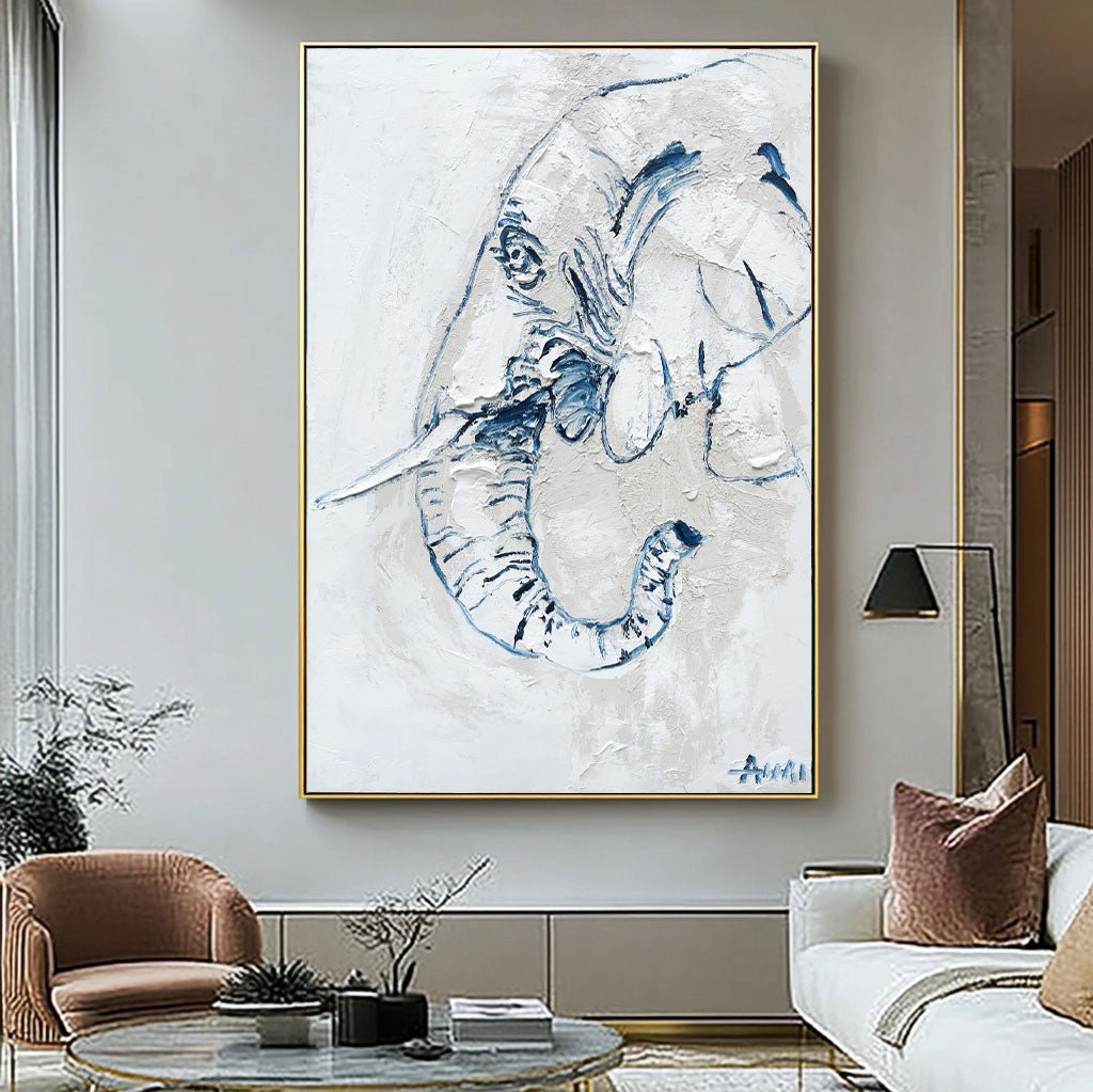 Abstract Painting "Elefantens Ande” - nukeart
