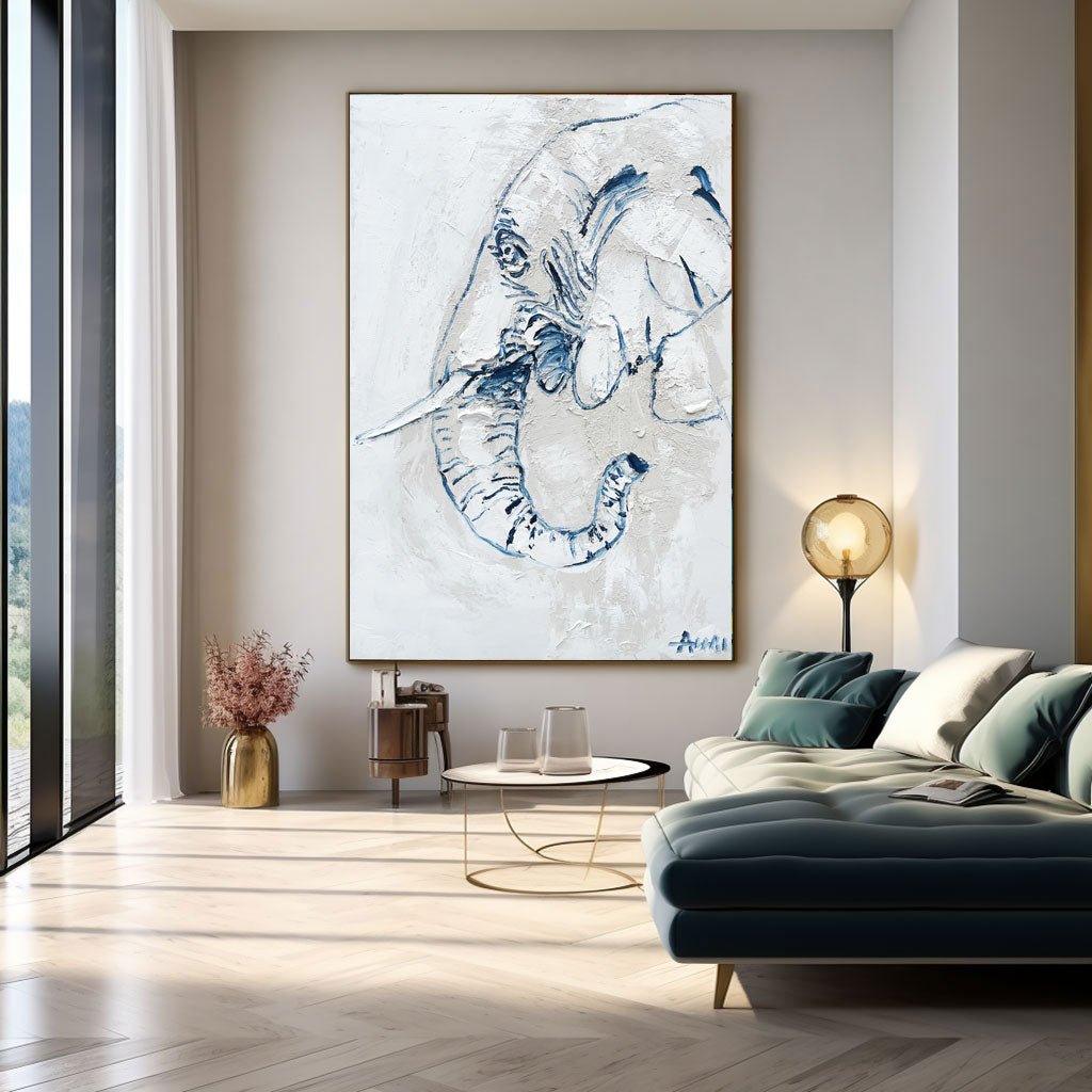 Abstract Painting "Elefantens Ande” - nukeart
