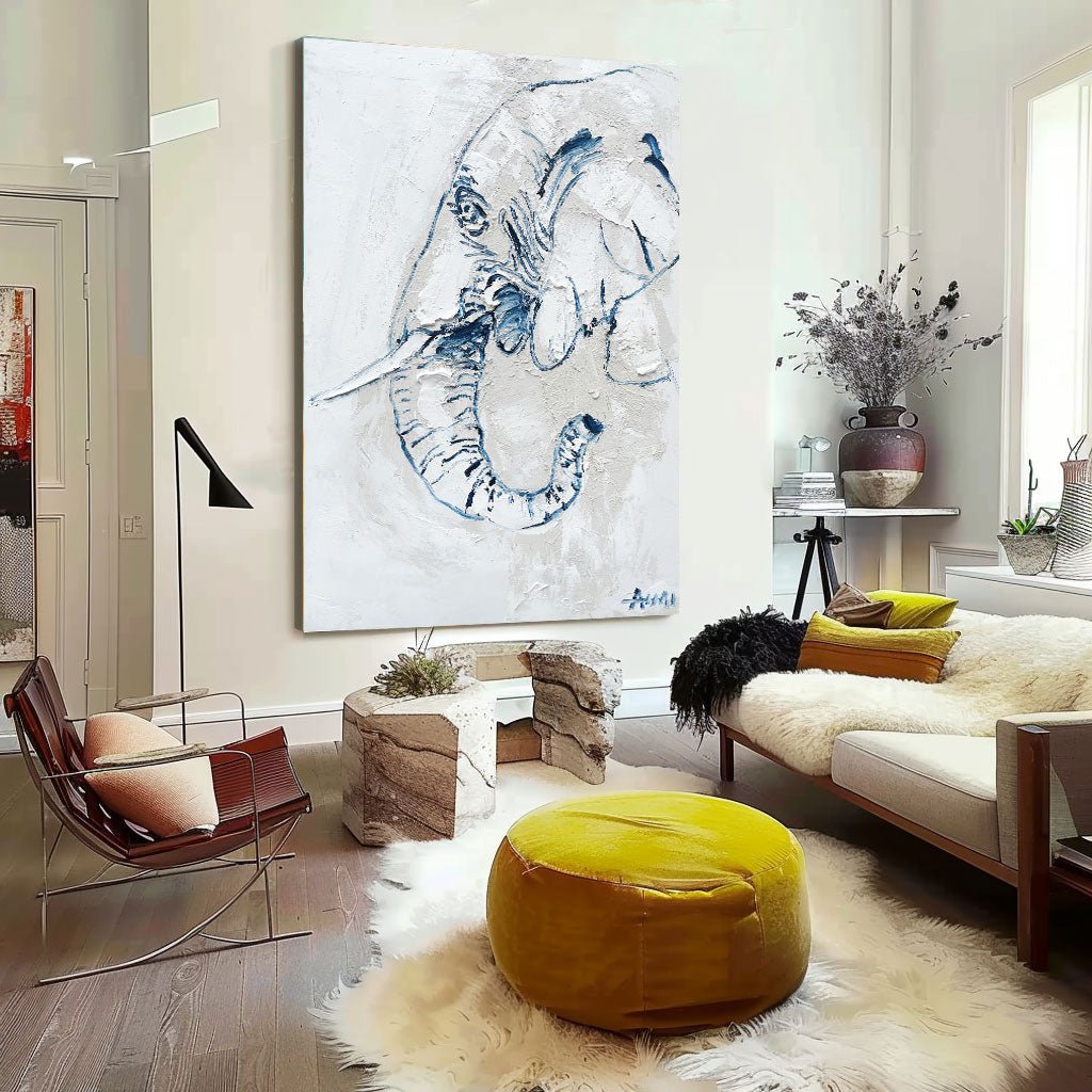 Abstract Painting "Elefantens Ande” - nukeart