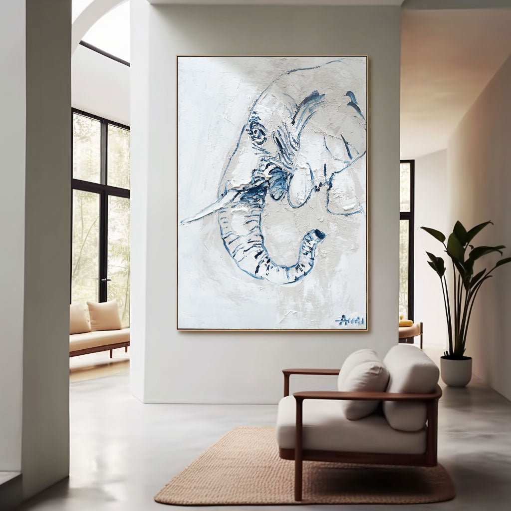 Abstract Painting "Elefantens Ande” - nukeart