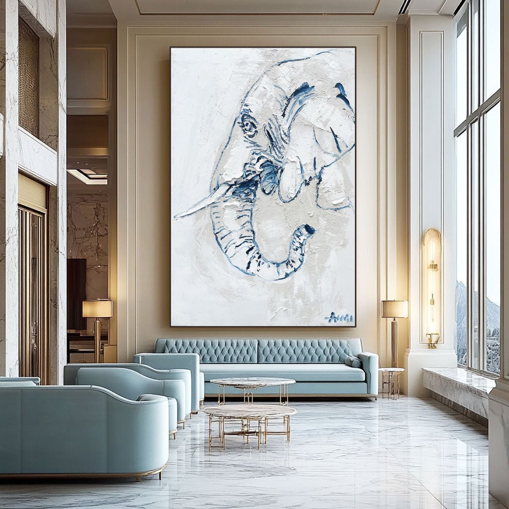 Abstract Painting "Elefantens Ande” - nukeart