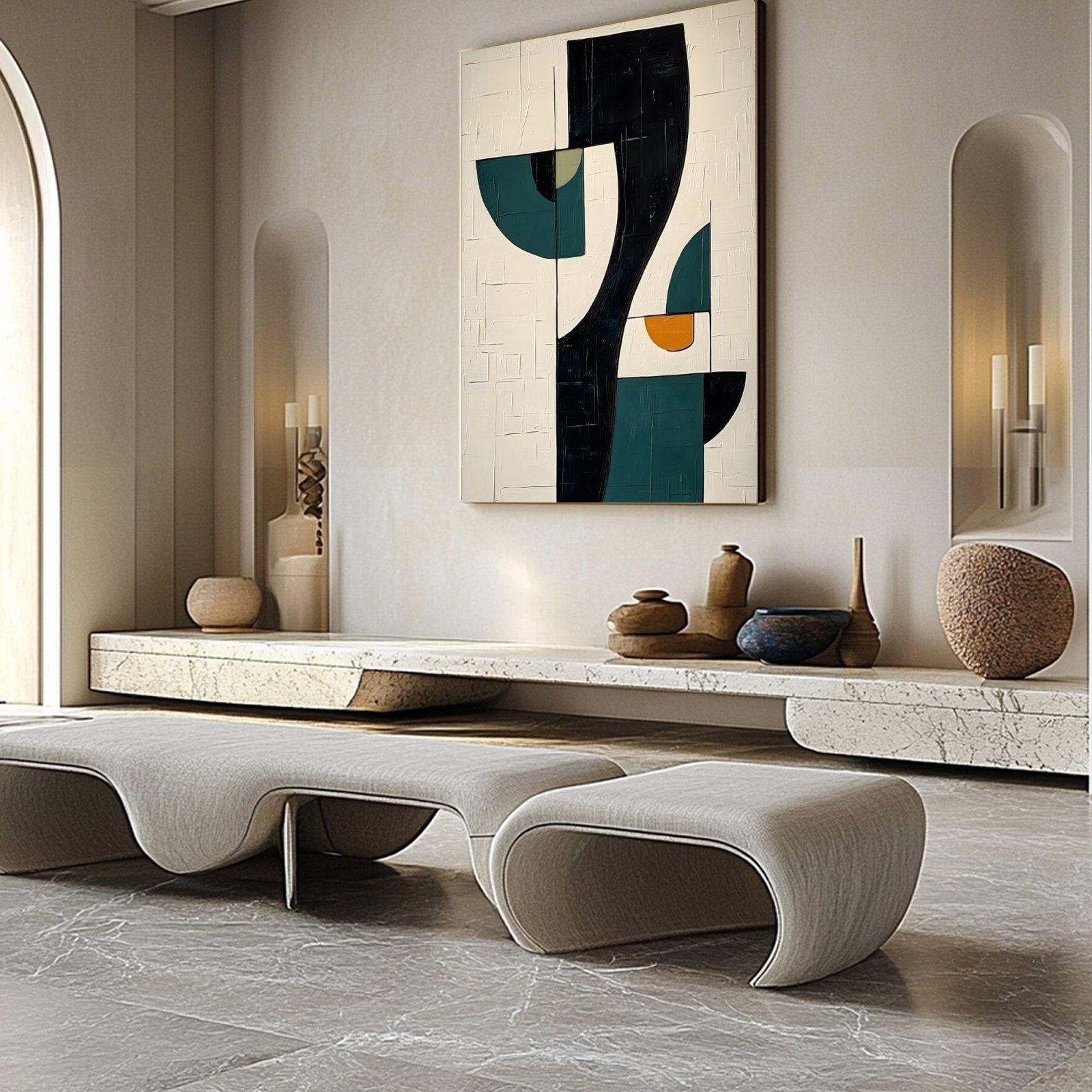 Abstract Painting "Equilibrio Abstracto" - nukeart