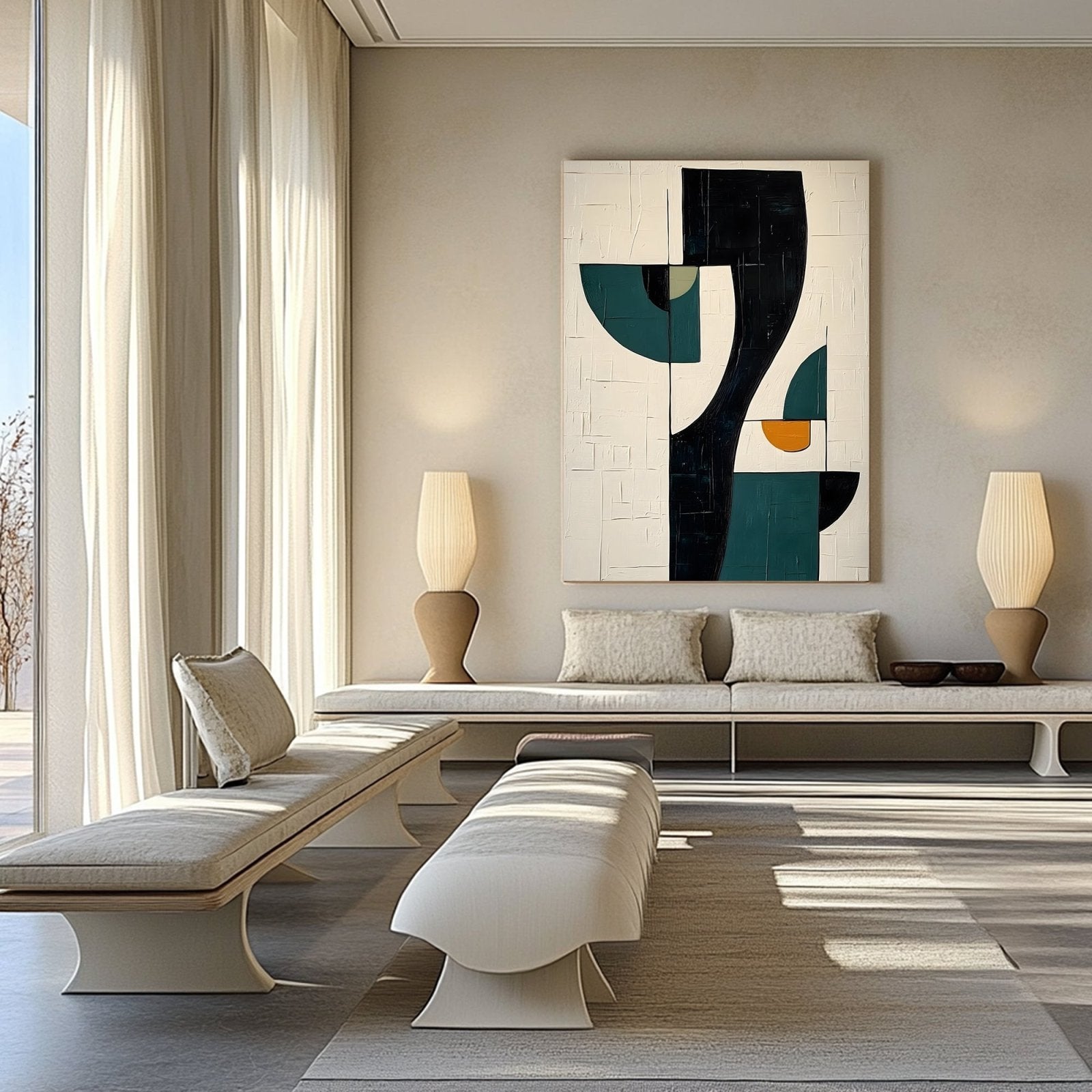 Abstract Painting "Equilibrio Abstracto" - nukeart