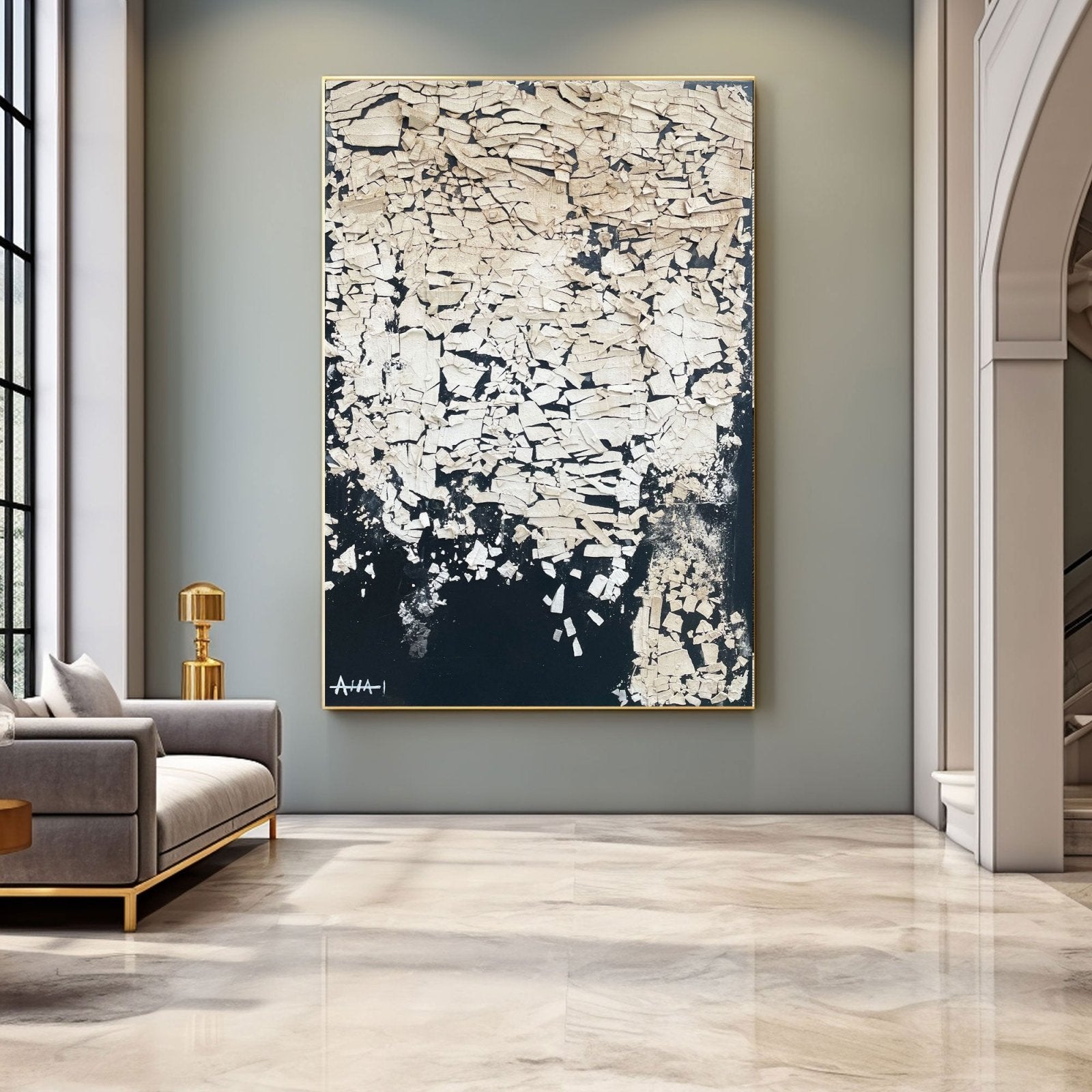 Abstract Painting "Esqueletos Rotos” - nukeart
