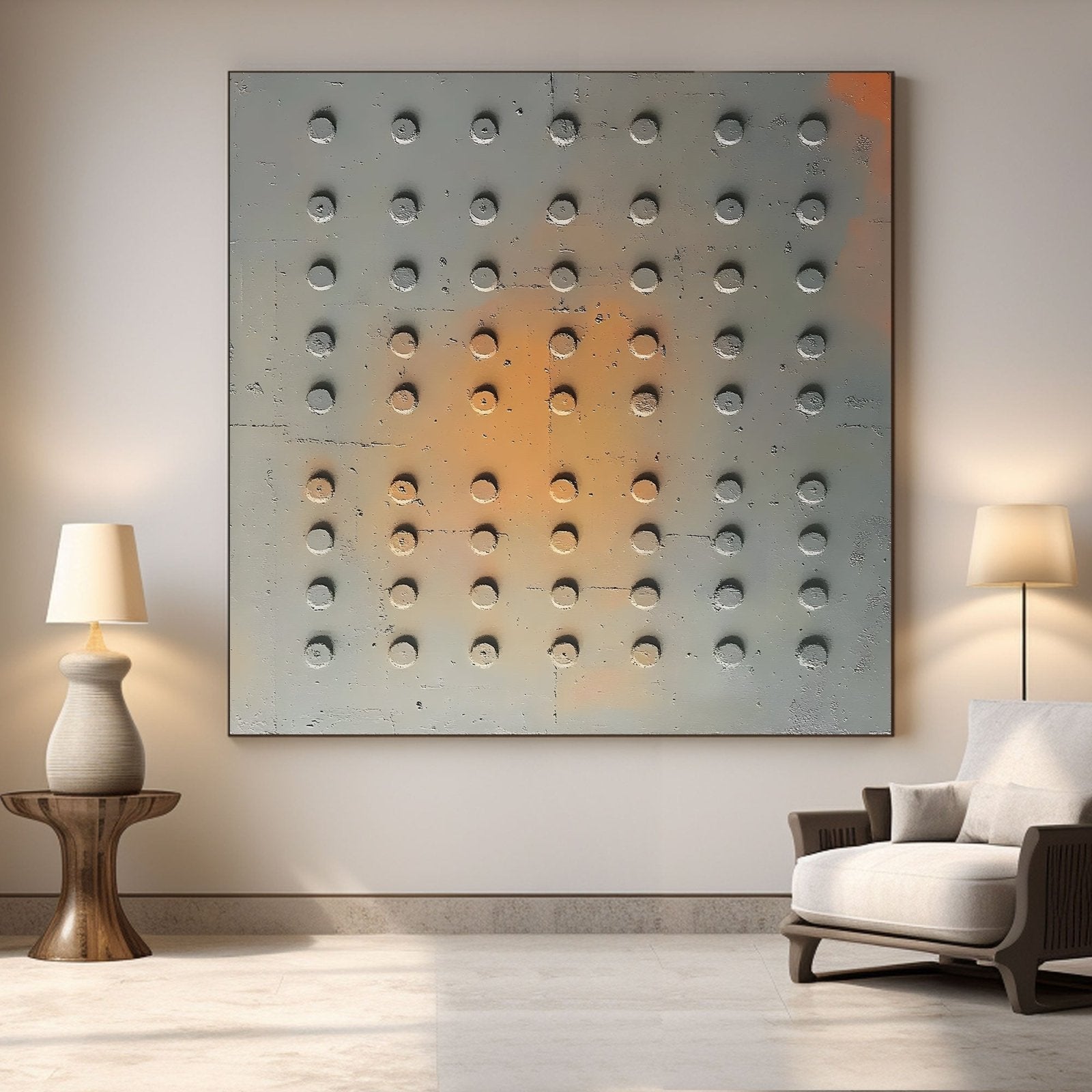 Abstract Painting "Estudios de Clavos” - nukeart