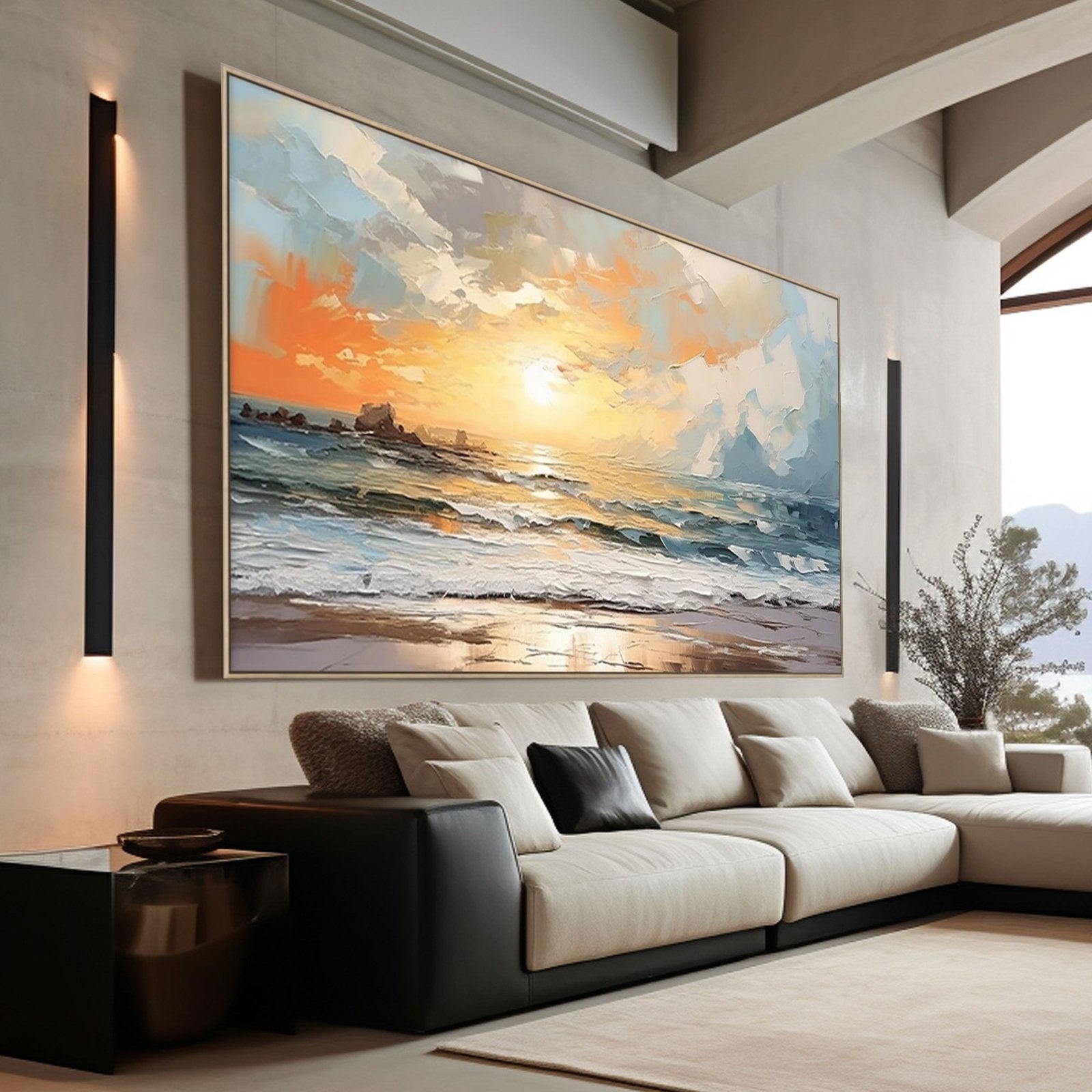 Abstract Painting "Éveil Marin" - nukeart