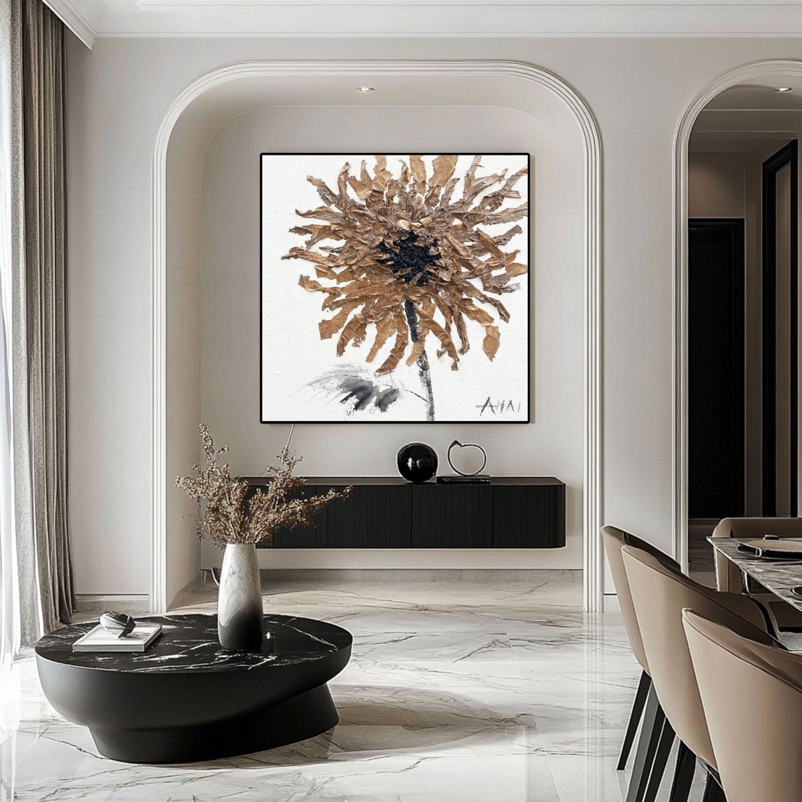 Abstract Painting "Fallet av Solen” - nukeart