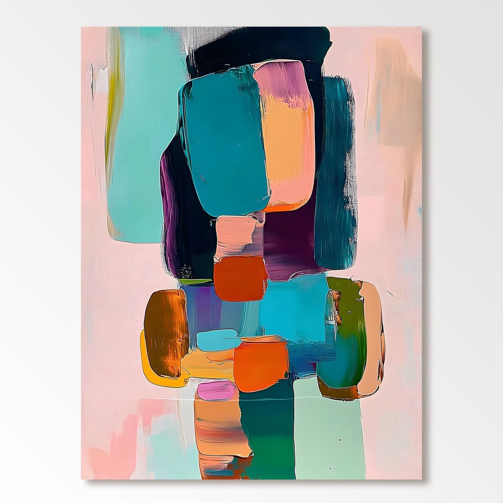 Abstract Painting "Farbblock Fantasie” - nukeart
