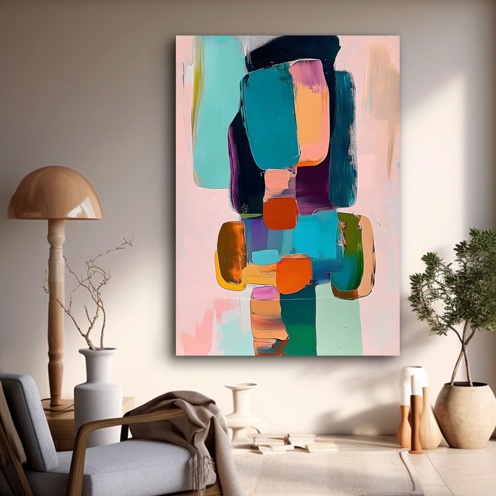 Abstract Painting "Farbblock Fantasie” - nukeart