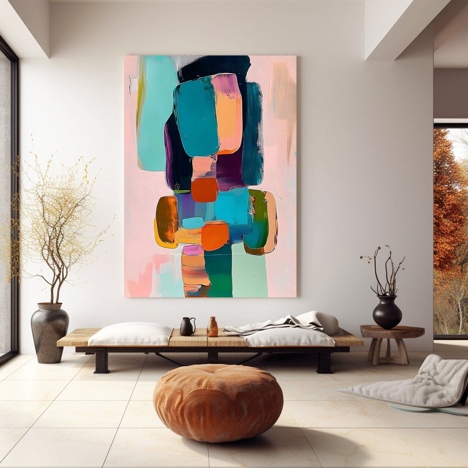 Abstract Painting "Farbblock Fantasie” - nukeart