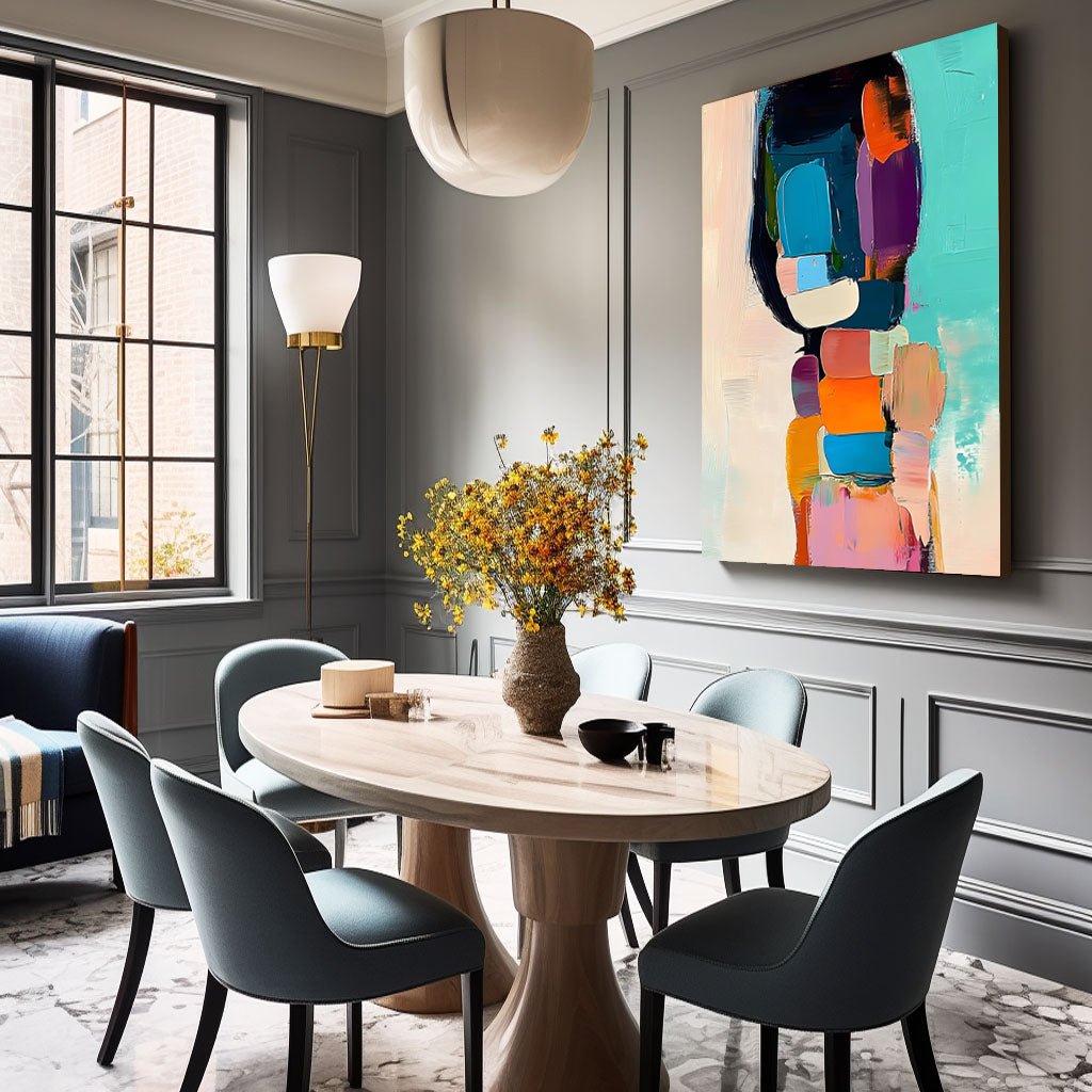Abstract Painting "Farbenspiel” - nukeart