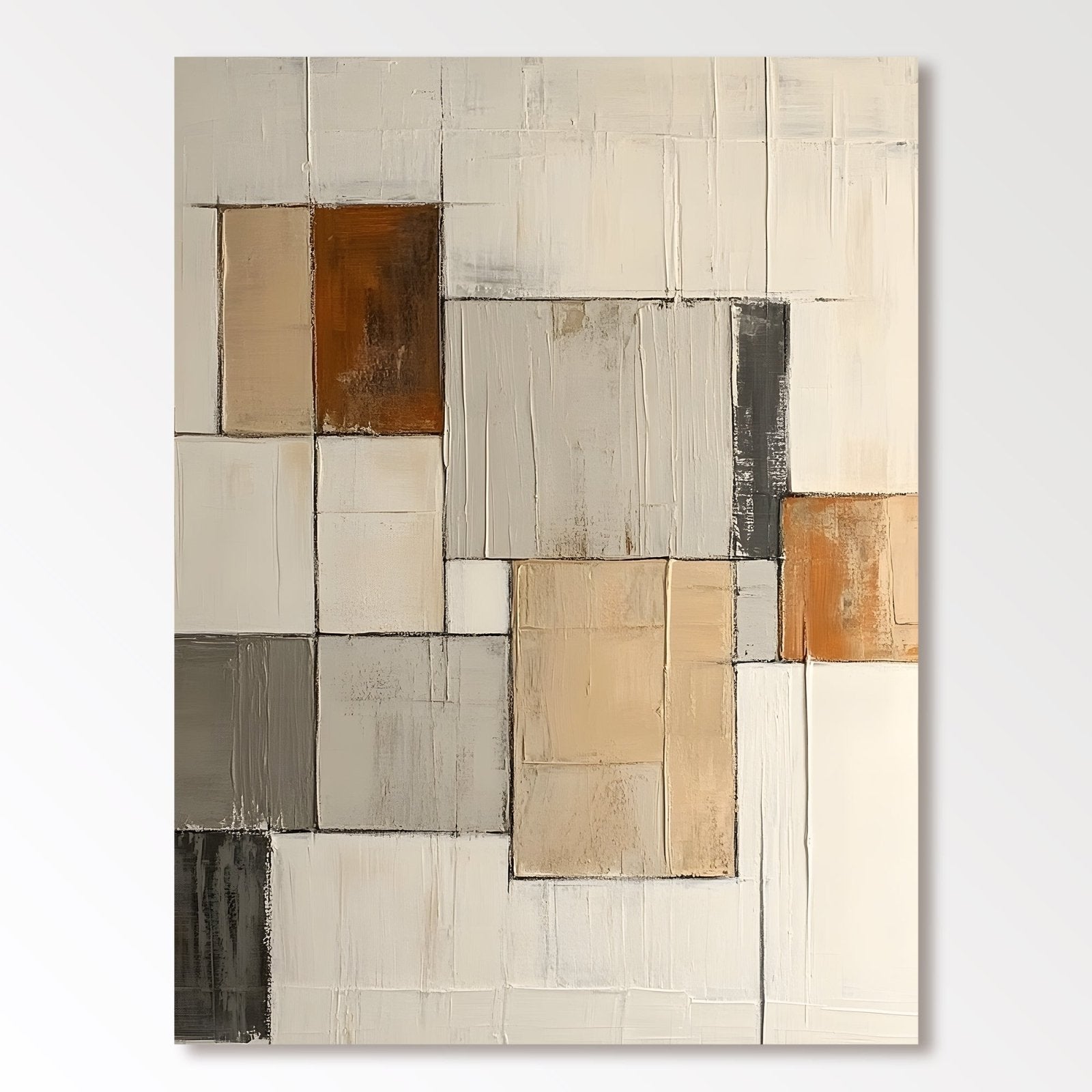 Abstract Painting "Farbliche Quadrate” - nukeart