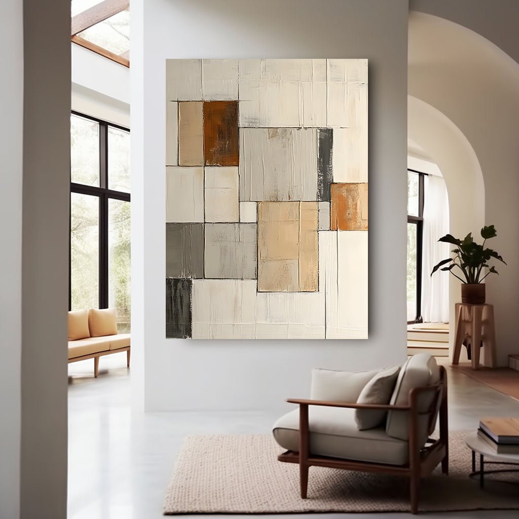 Abstract Painting "Farbliche Quadrate” - nukeart
