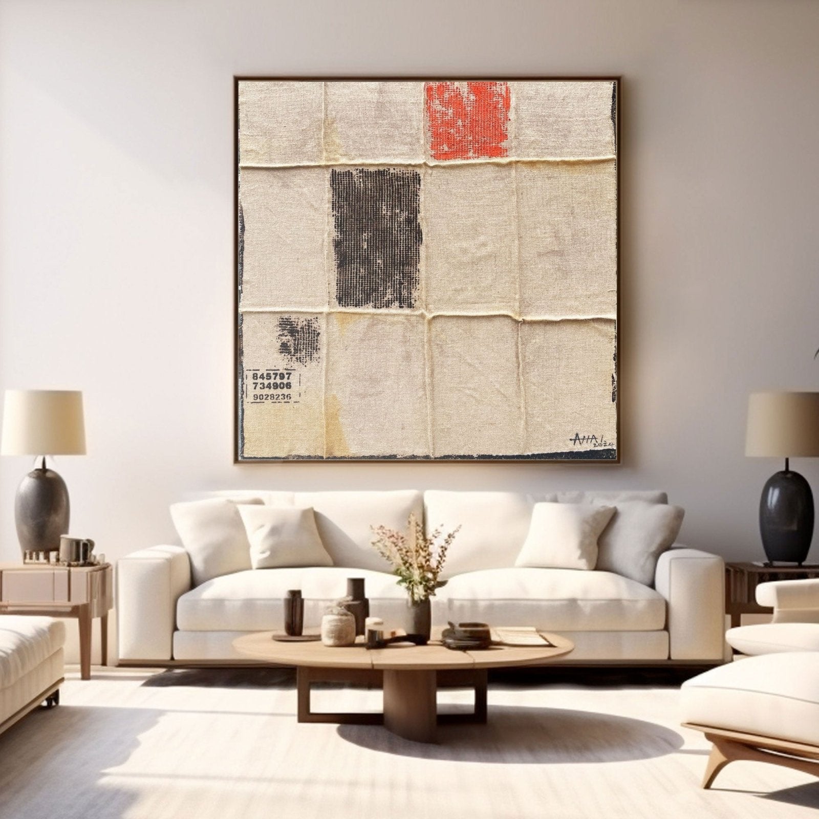 Abstract Painting "Färger och Nummer” - nukeart