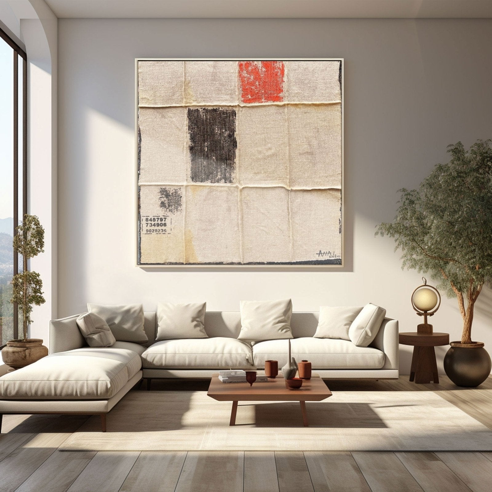 Abstract Painting "Färger och Nummer” - nukeart