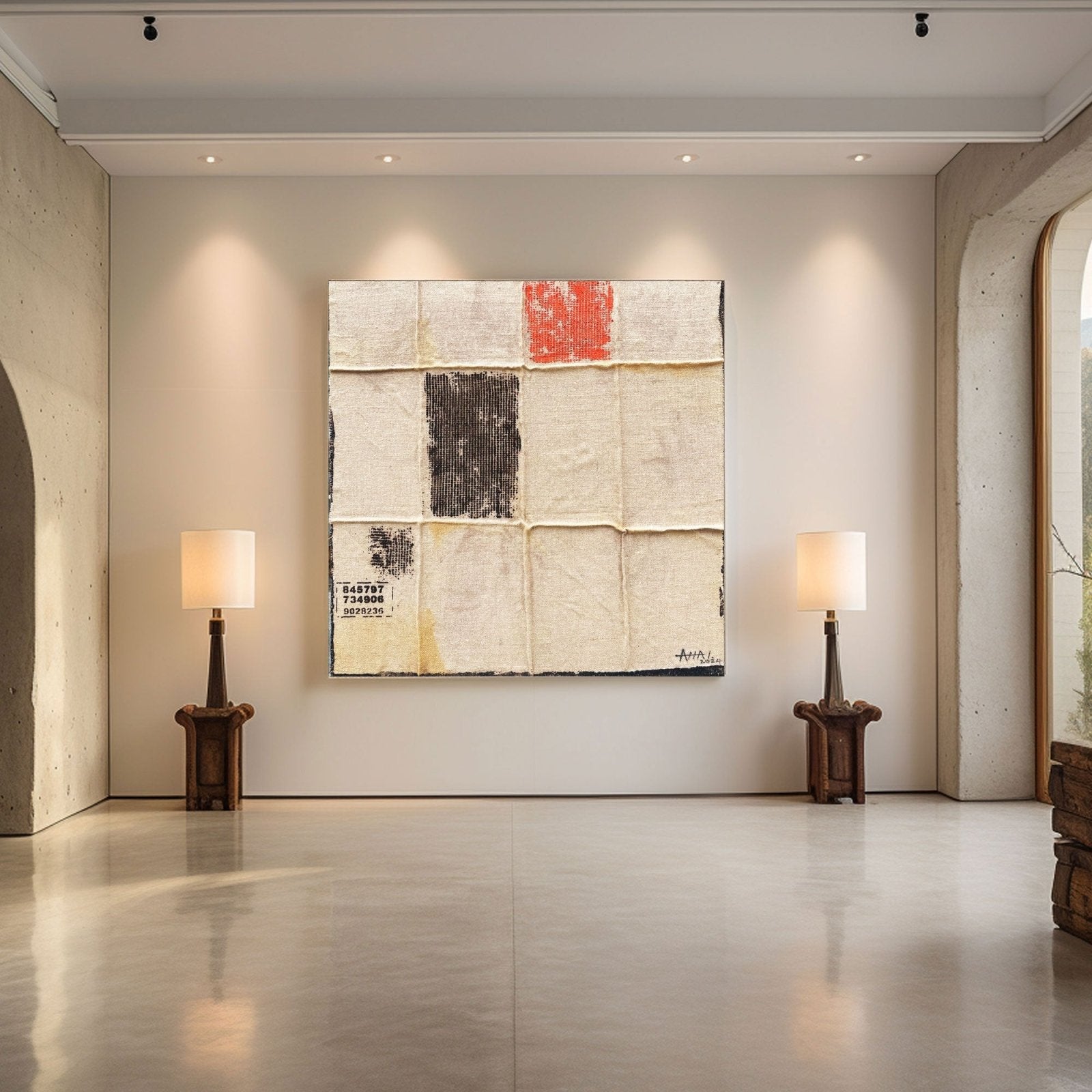Abstract Painting "Färger och Nummer” - nukeart
