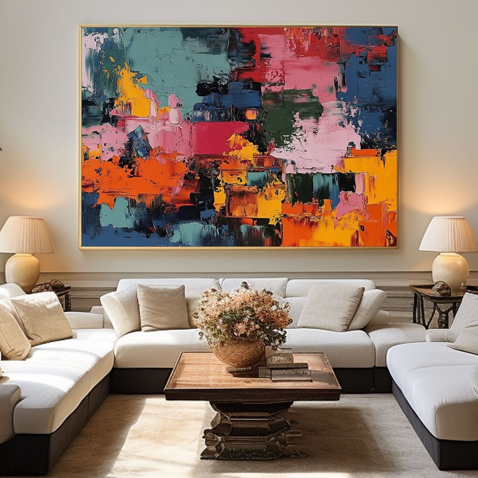 Abstract Painting "Flammes d'Art " - nukeart