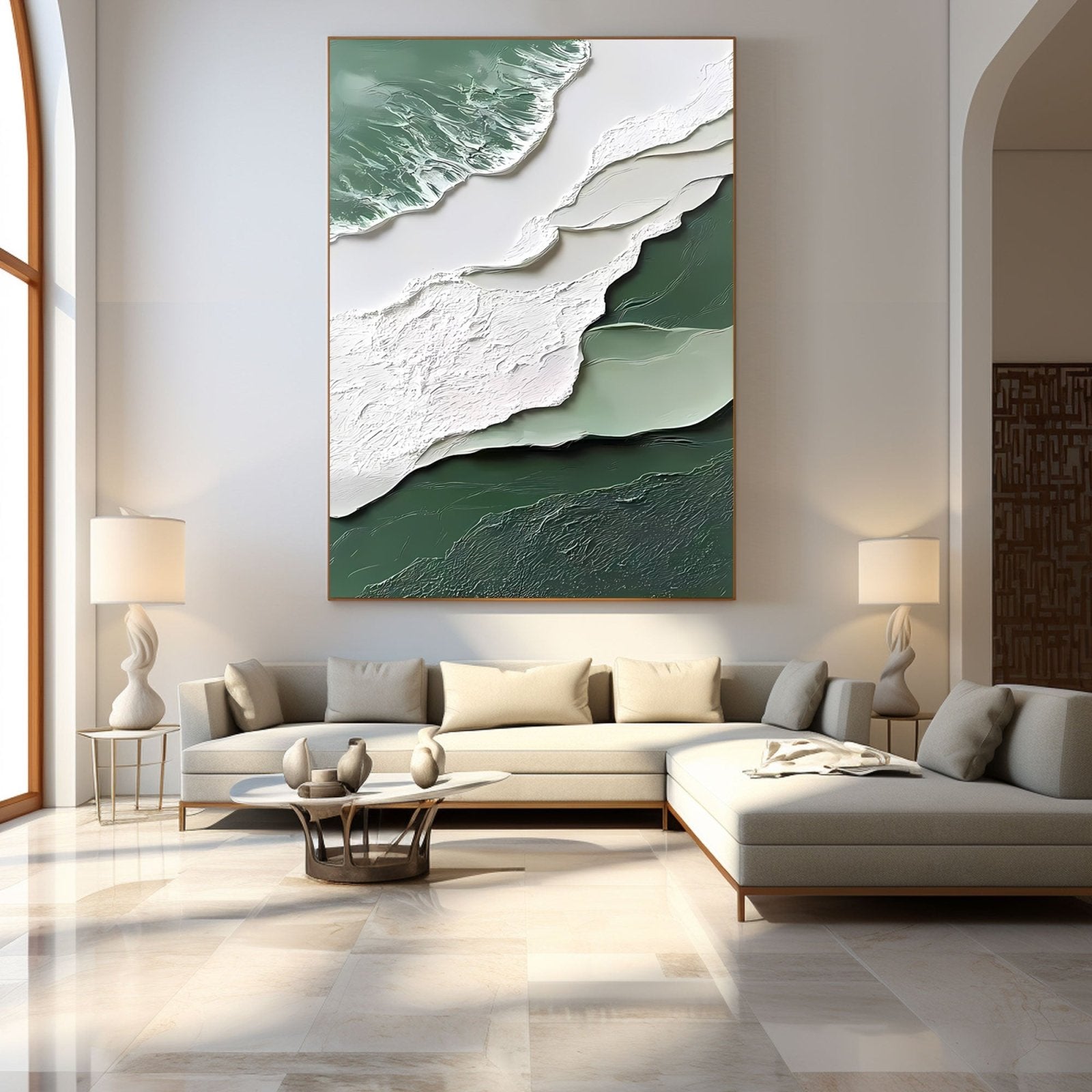 Abstract Painting "Fluss Geheimnis” - nukeart