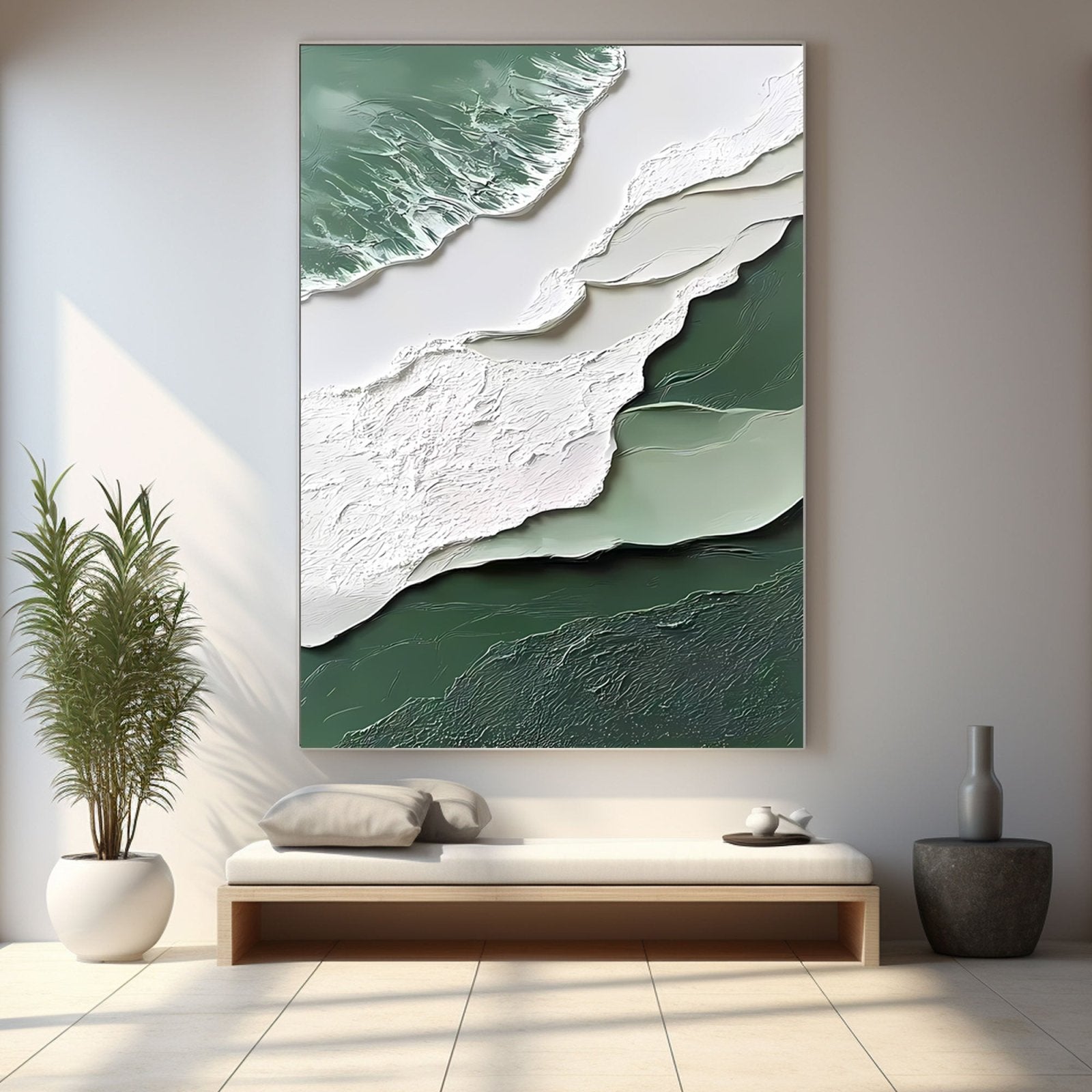 Abstract Painting "Fluss Geheimnis” - nukeart