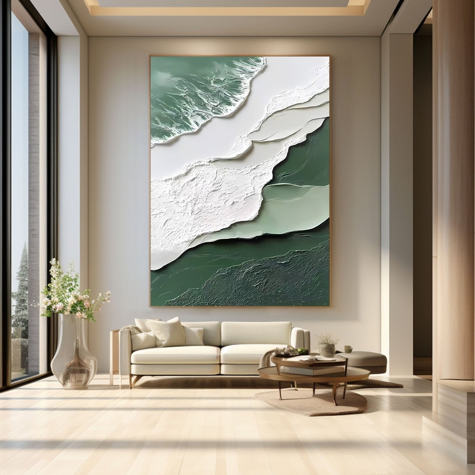 Abstract Painting "Fluss Geheimnis” - nukeart