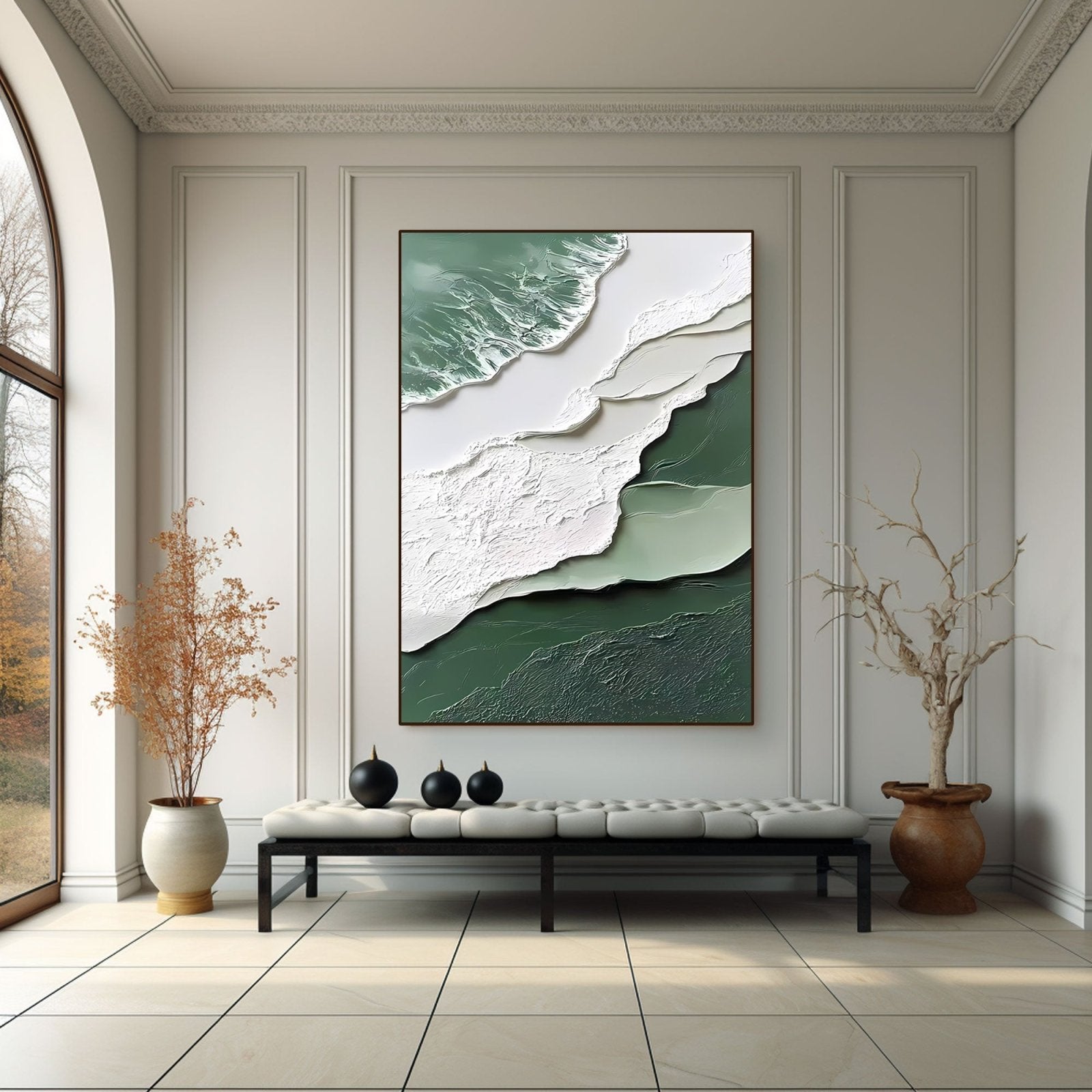 Abstract Painting "Fluss Geheimnis” - nukeart