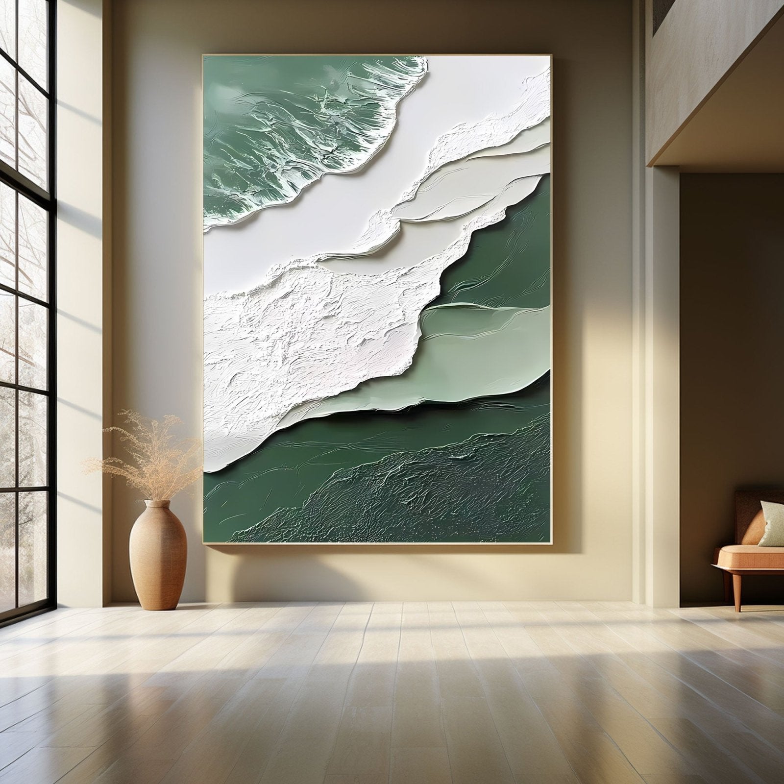 Abstract Painting "Fluss Geheimnis” - nukeart
