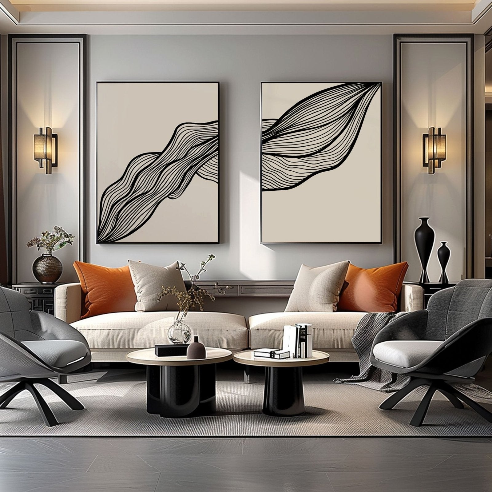 Abstract Painting "Flux Éthéré” - nukeart