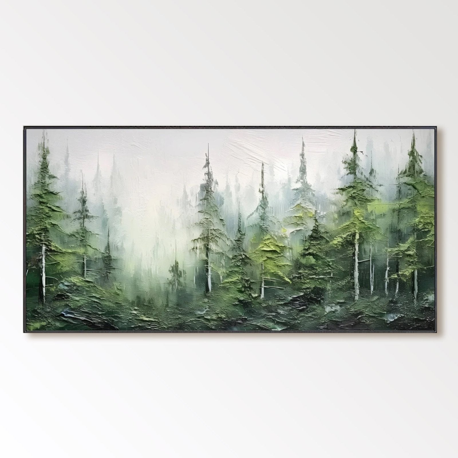 Abstract Painting "Forêt Voilée" - nukeart