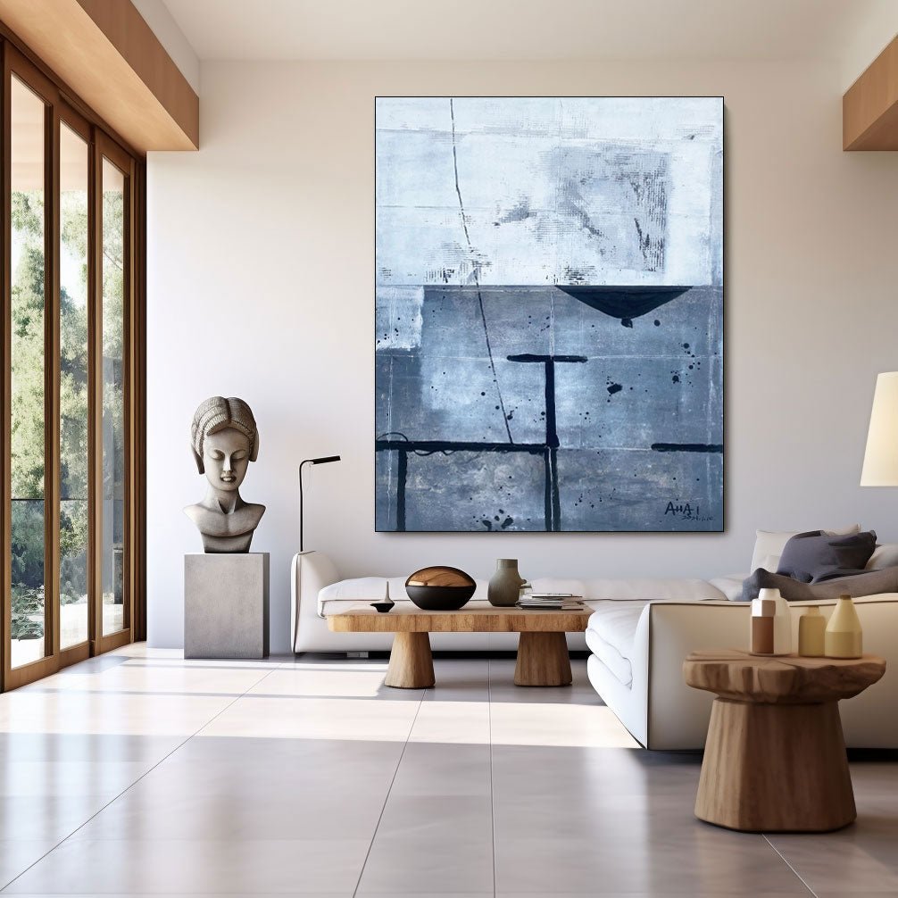 Abstract Painting "Fragmentos de Silencio” - nukeart