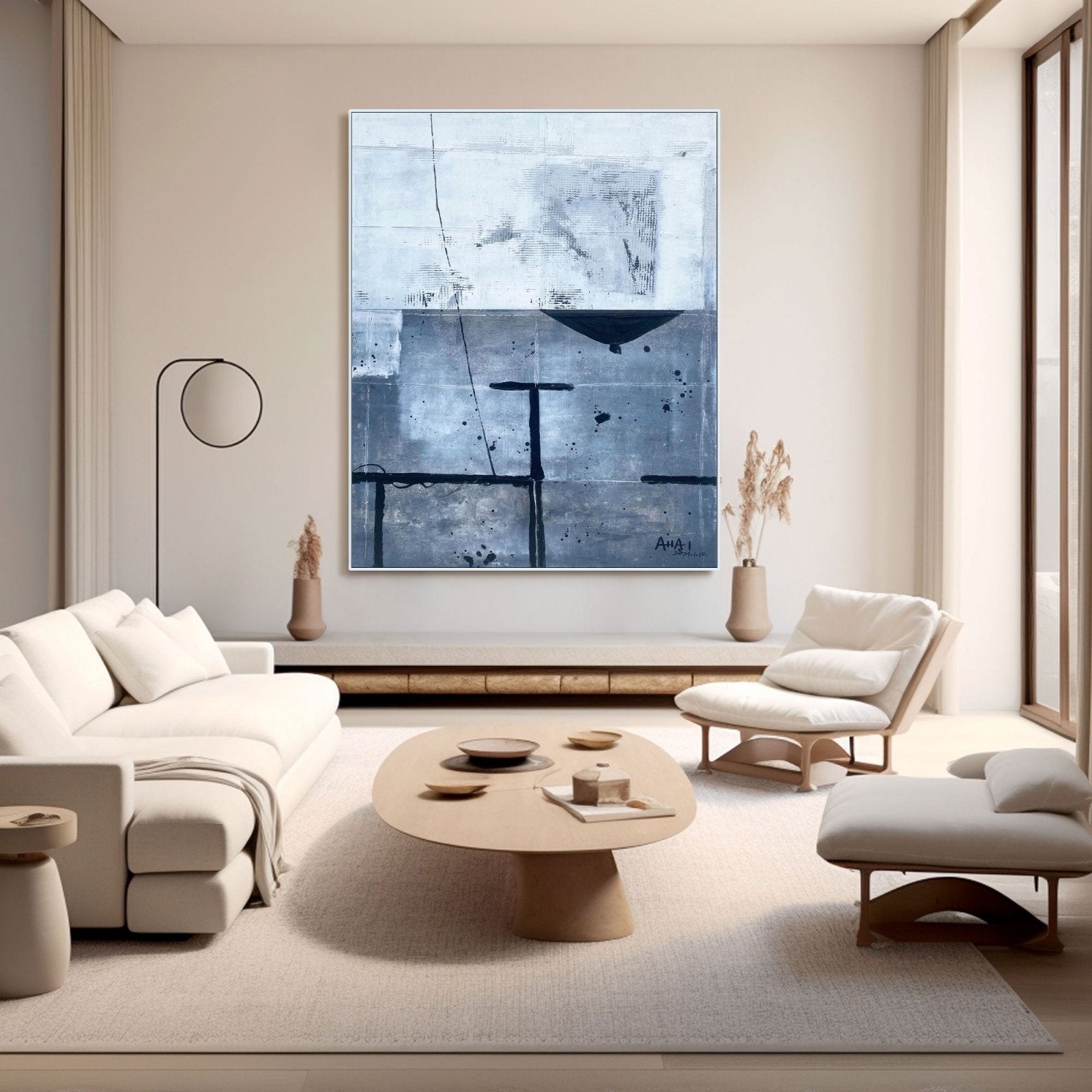 Abstract Painting "Fragmentos de Silencio” - nukeart