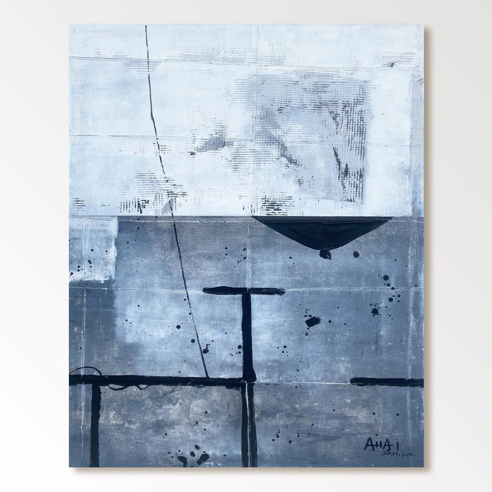 Abstract Painting "Fragmentos de Silencio” - nukeart