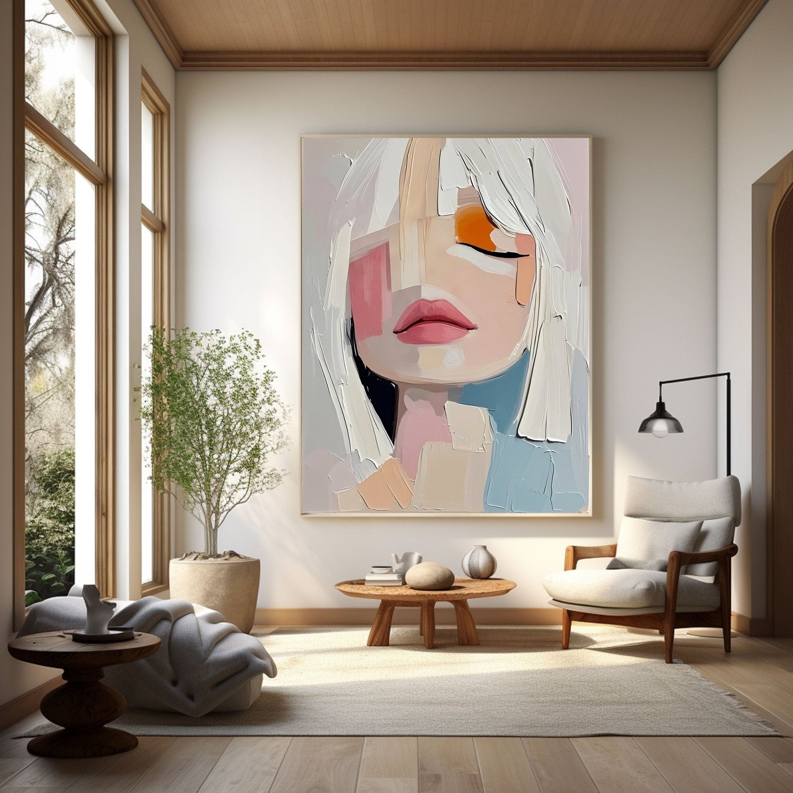 Abstract Painting "Fragments de Silence” - nukeart
