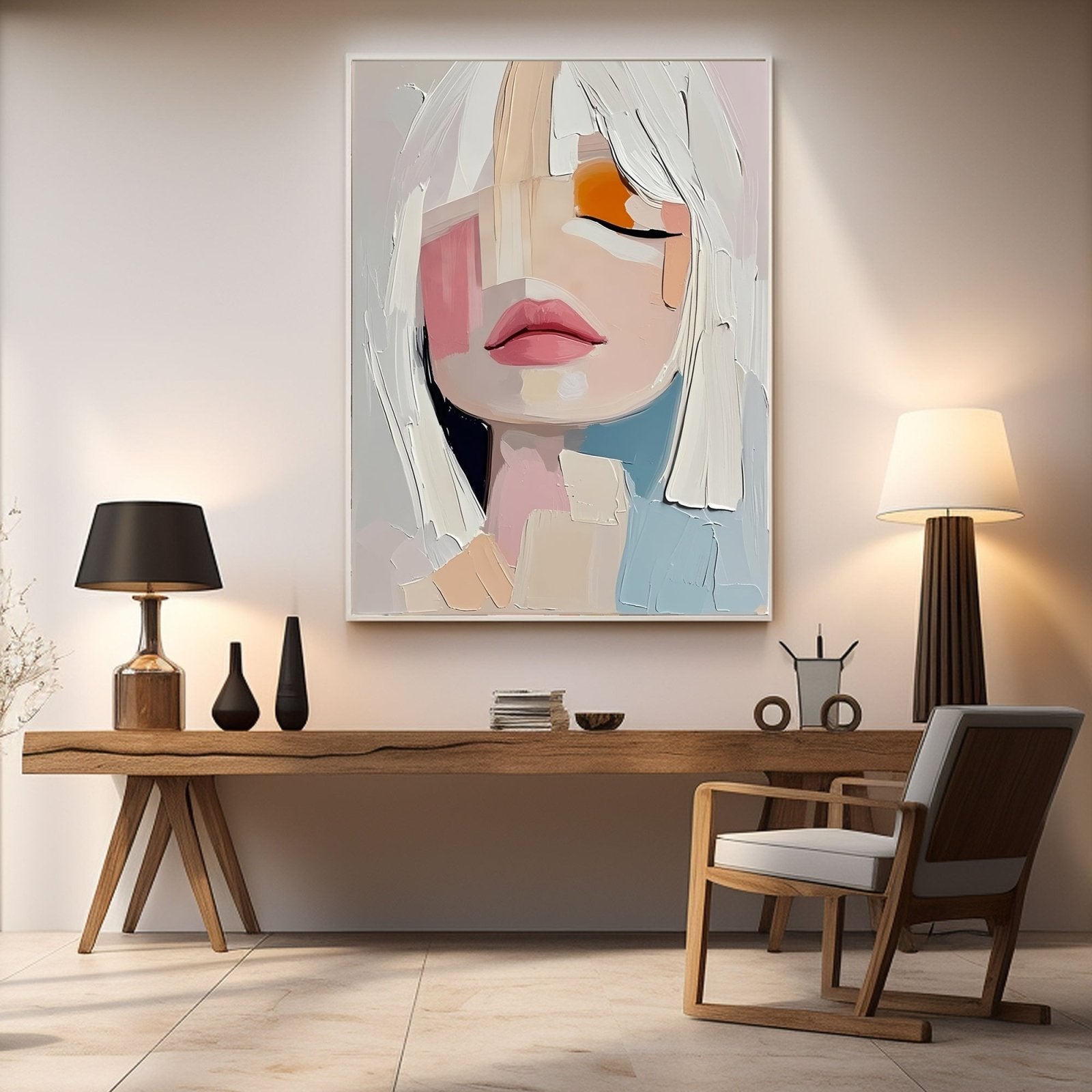 Abstract Painting "Fragments de Silence” - nukeart