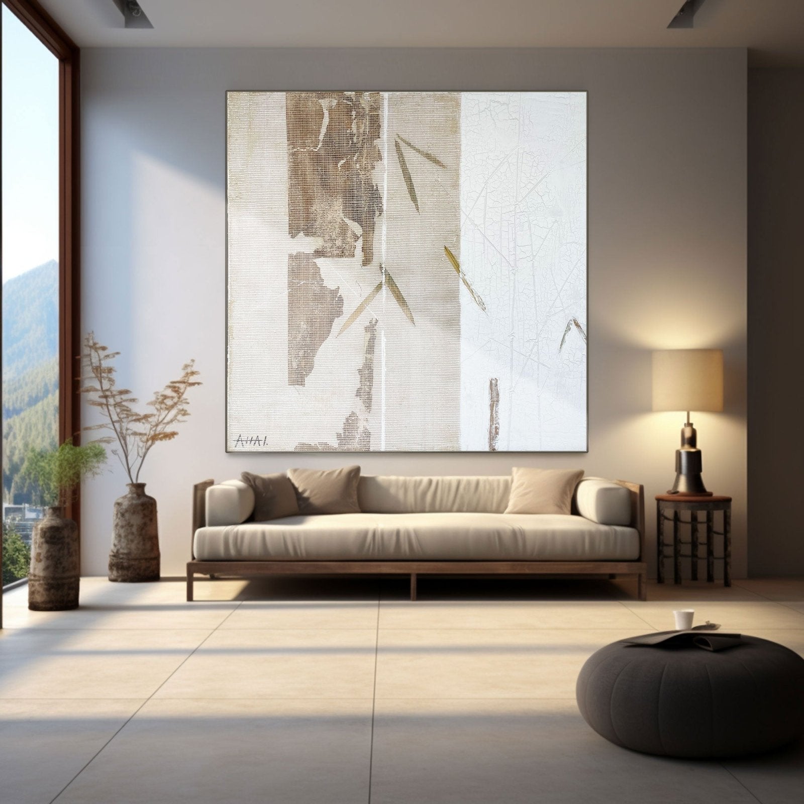 Abstract Painting "Fragmenty Bambu” - nukeart