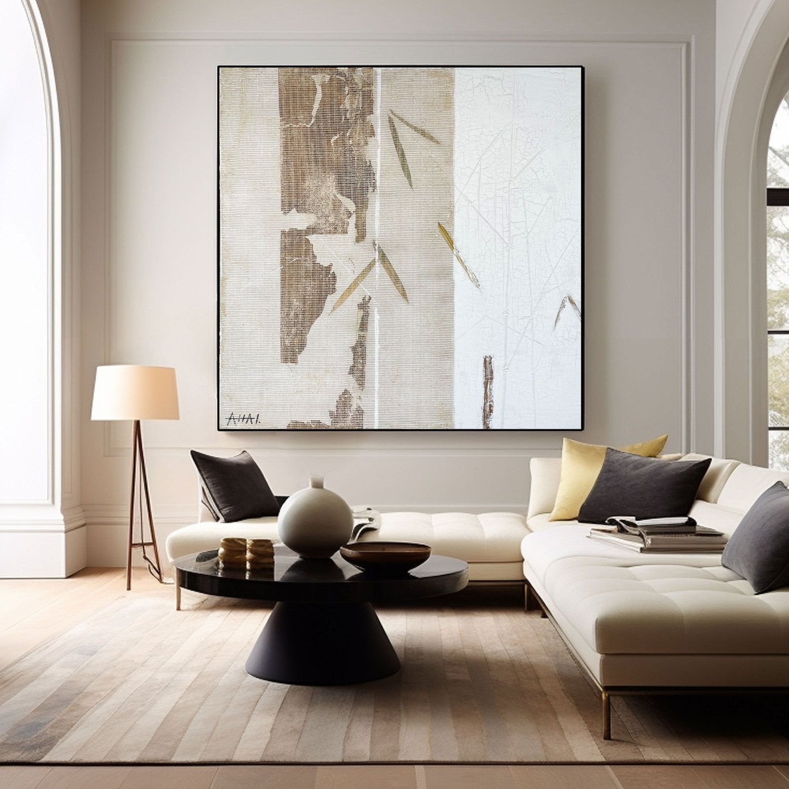 Abstract Painting "Fragmenty Bambu” - nukeart