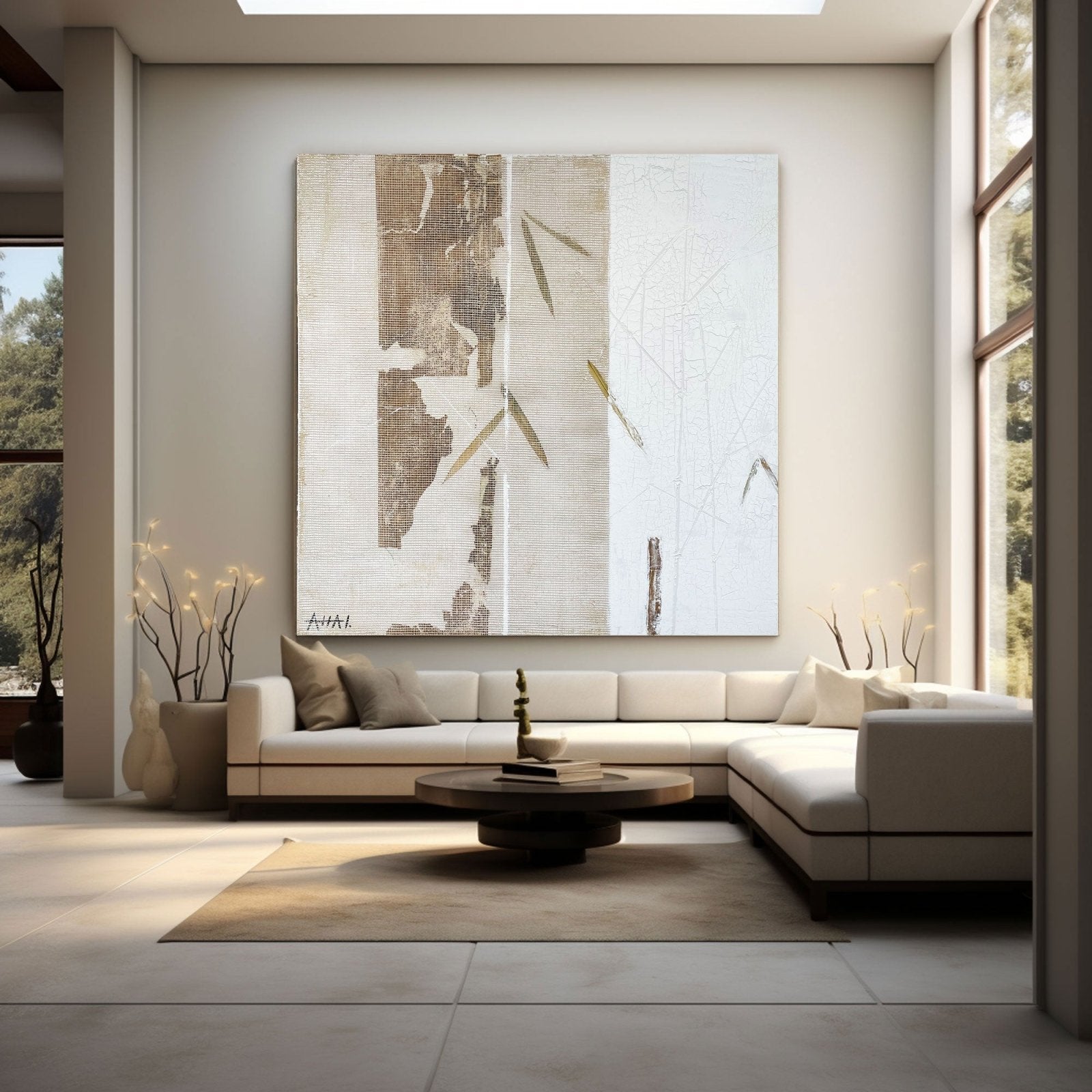 Abstract Painting "Fragmenty Bambu” - nukeart