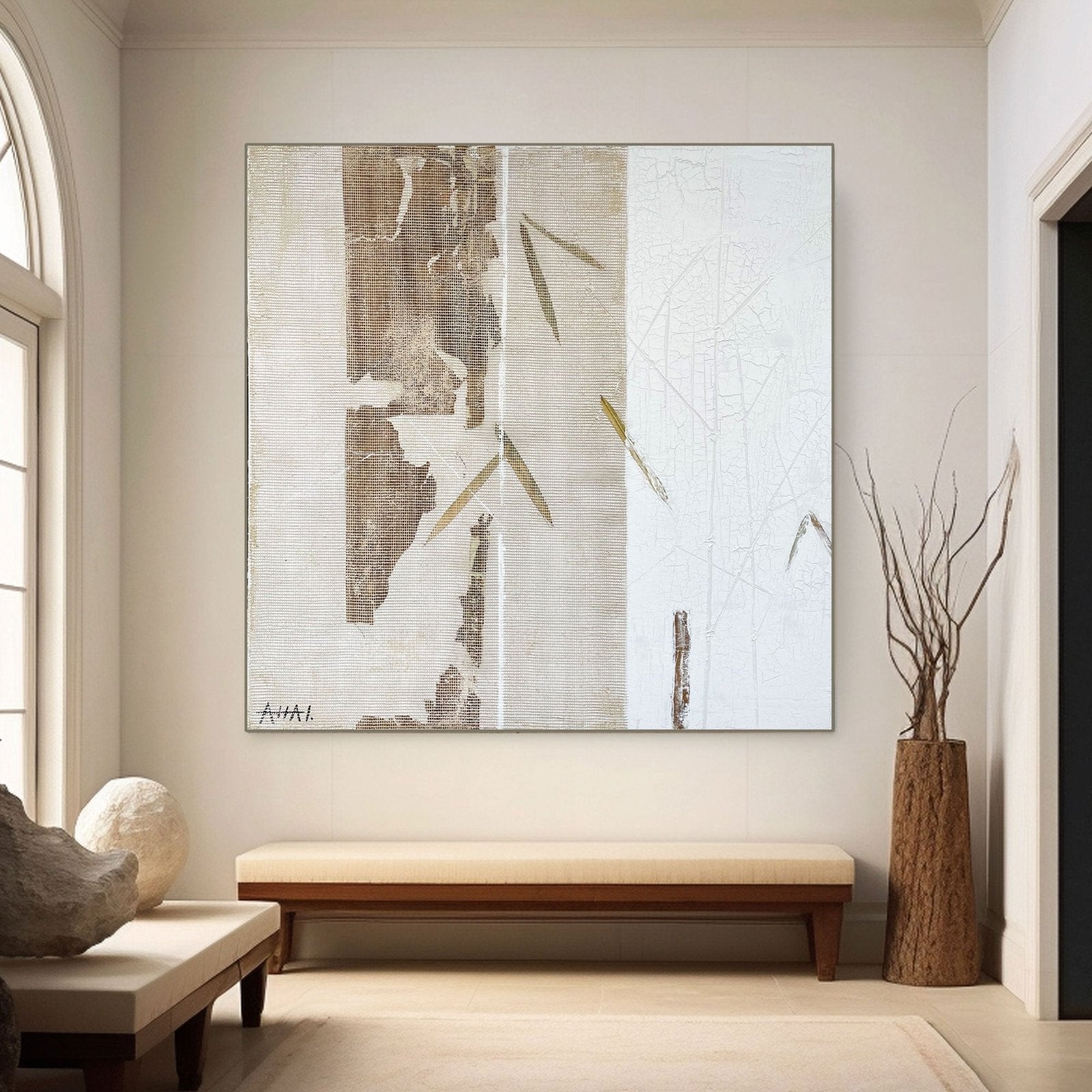 Abstract Painting "Fragmenty Bambu” - nukeart