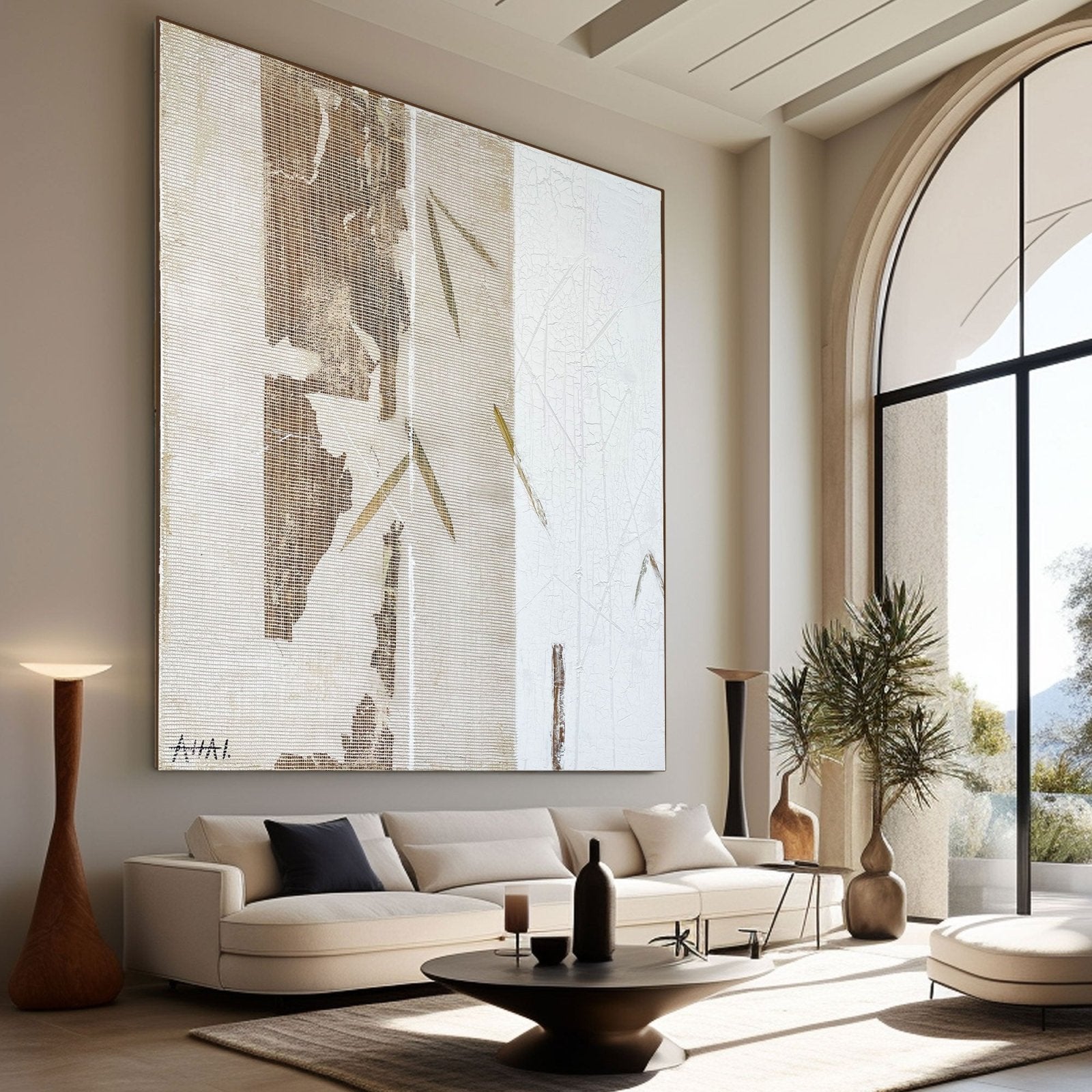 Abstract Painting "Fragmenty Bambu” - nukeart