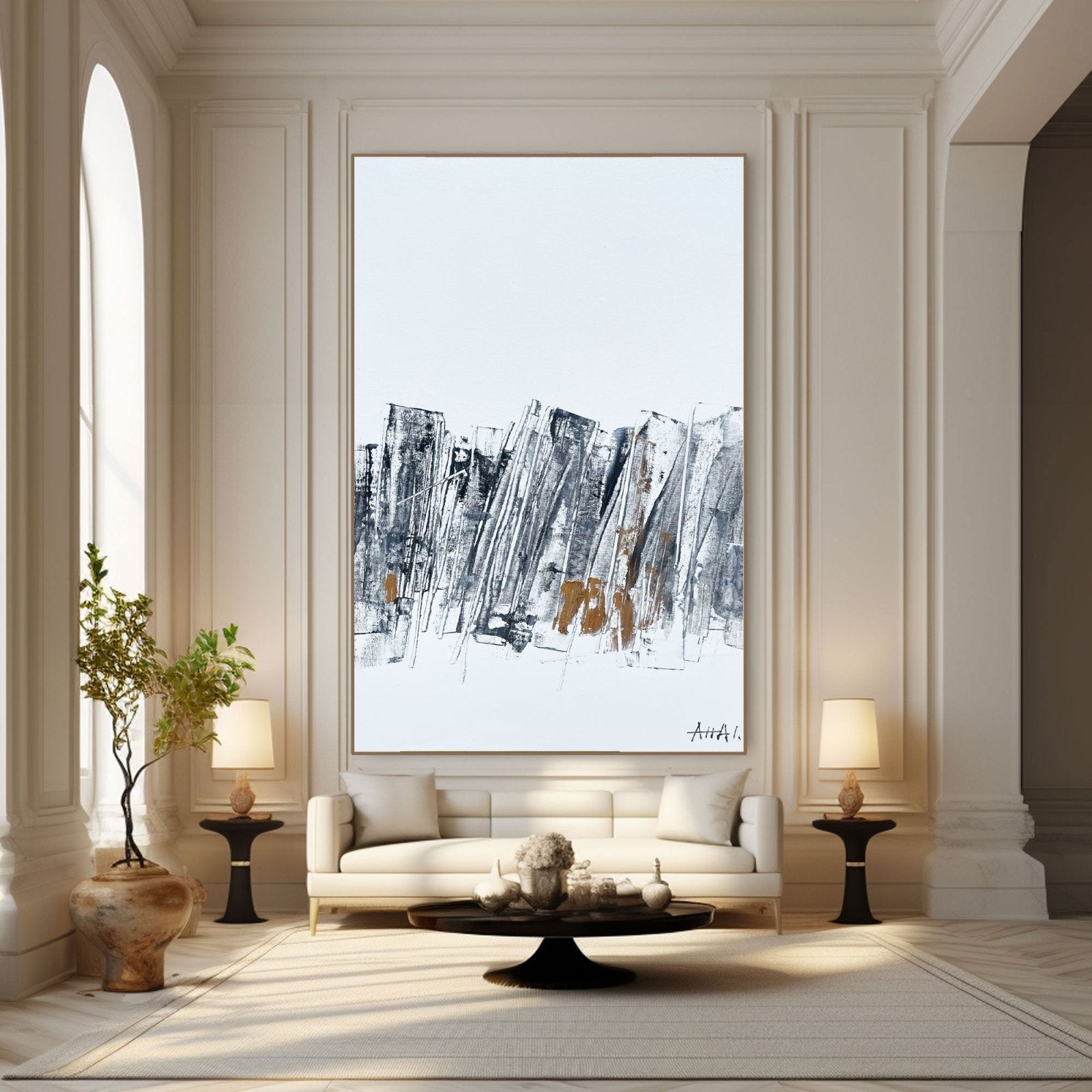 Abstract Painting "Fragmenty Miasta” - nukeart
