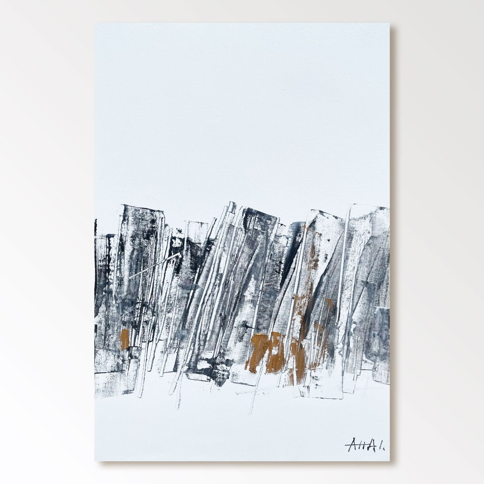 Abstract Painting "Fragmenty Miasta” - nukeart